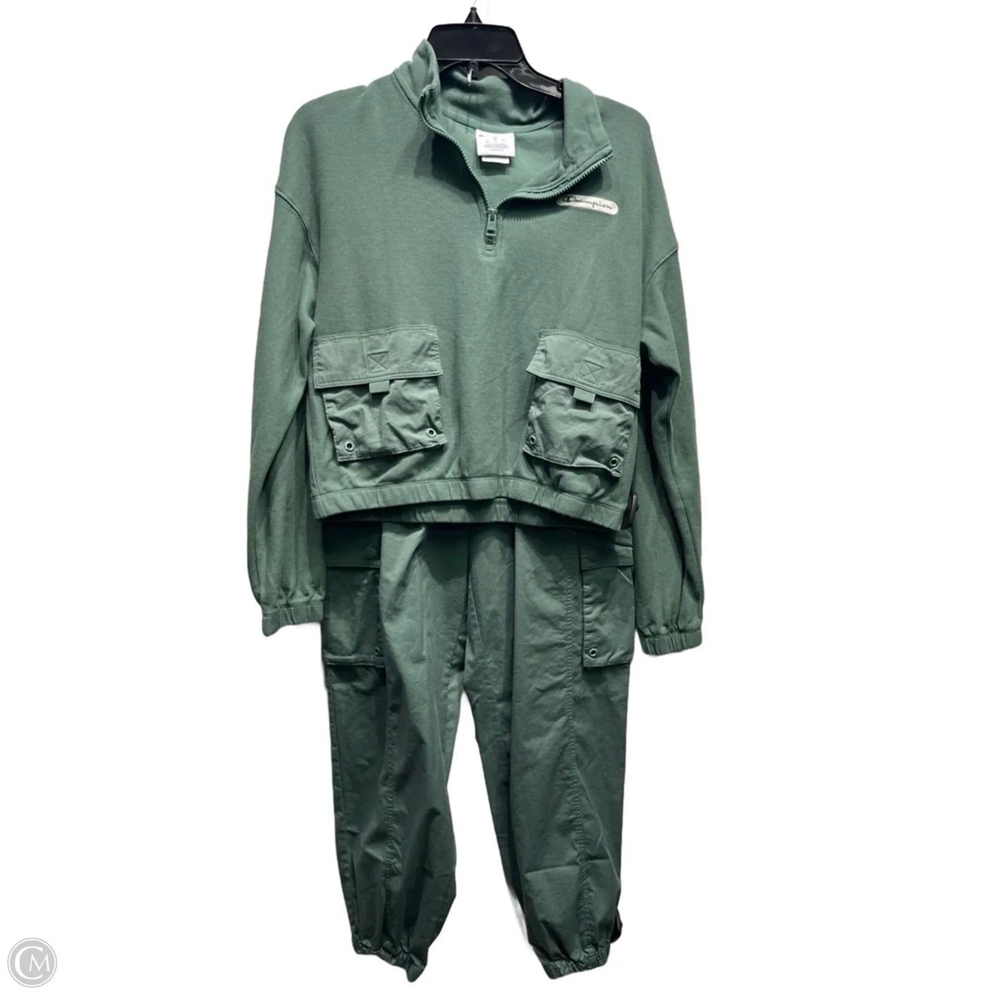 Athletic Pants 2pc By Champion In Green, Size: M