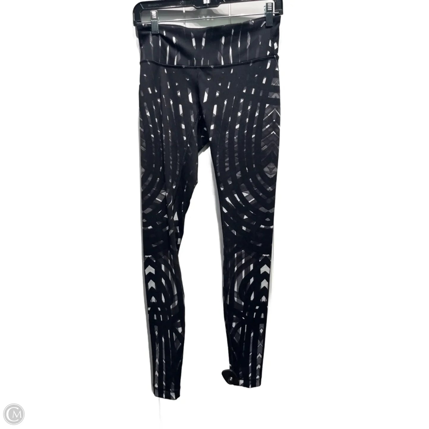 Athletic Leggings By Lululemon In Black & White, Size: 6