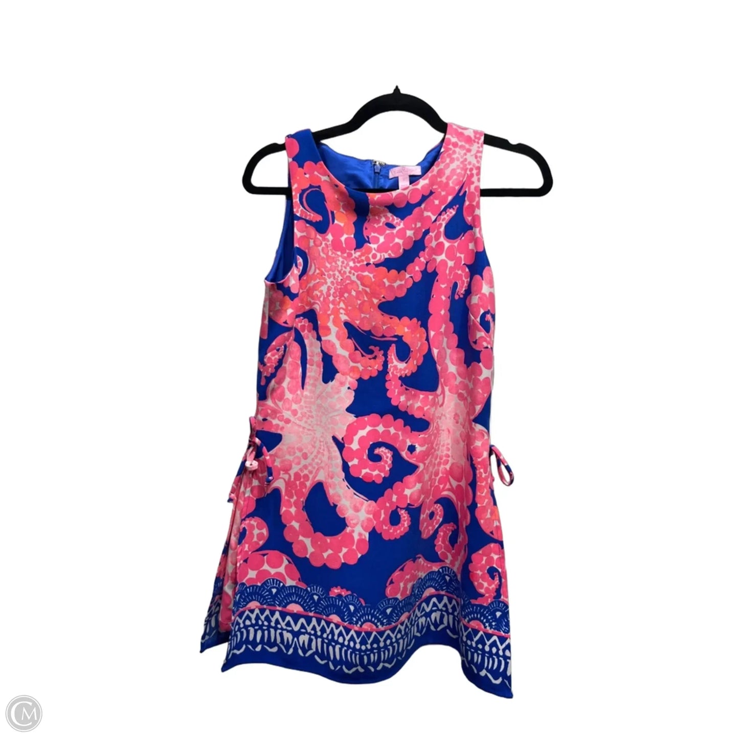 Romper Designer By Lilly Pulitzer In Blue & Pink, Size: 0