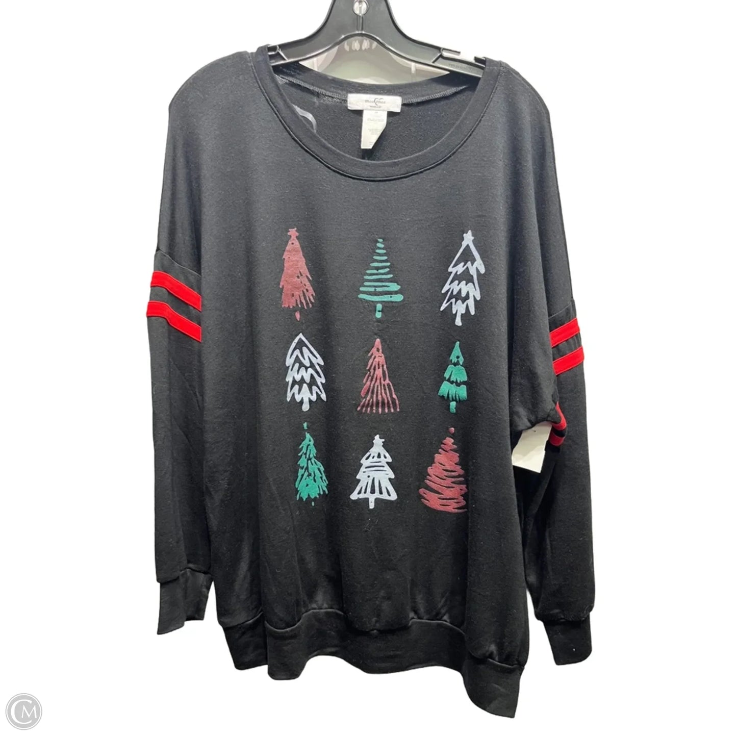 Top Long Sleeve By Moa Moa In Black, Size: 2x