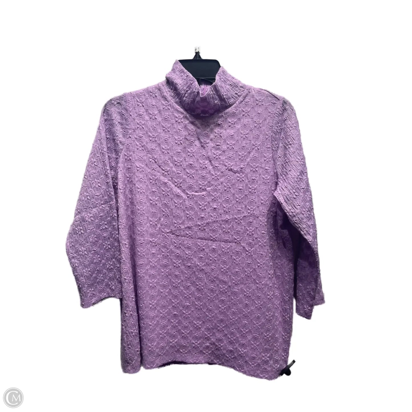 Top Long Sleeve By Chicos In Purple, Size: M