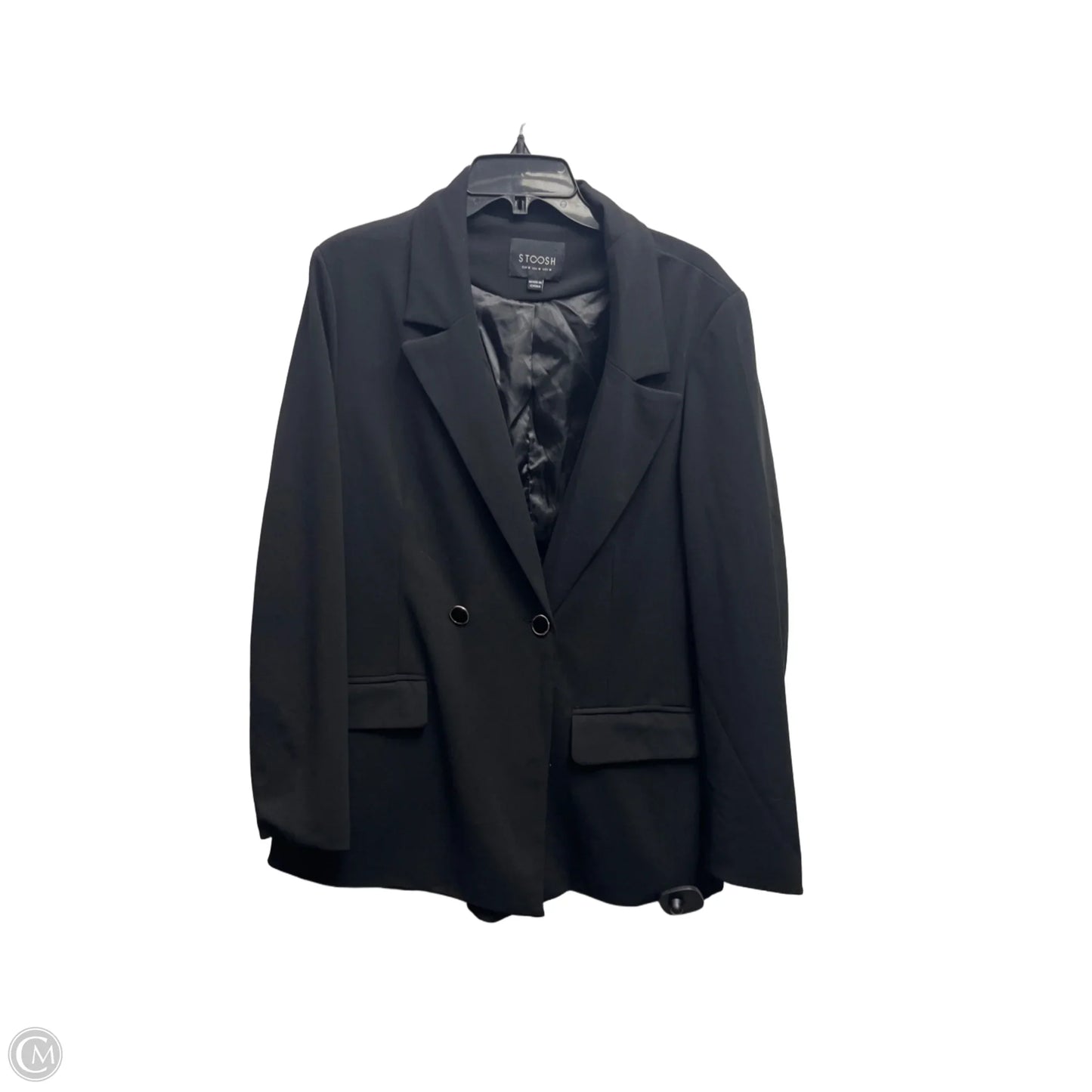 Blazer By Clothes Mentor In Black, Size: M