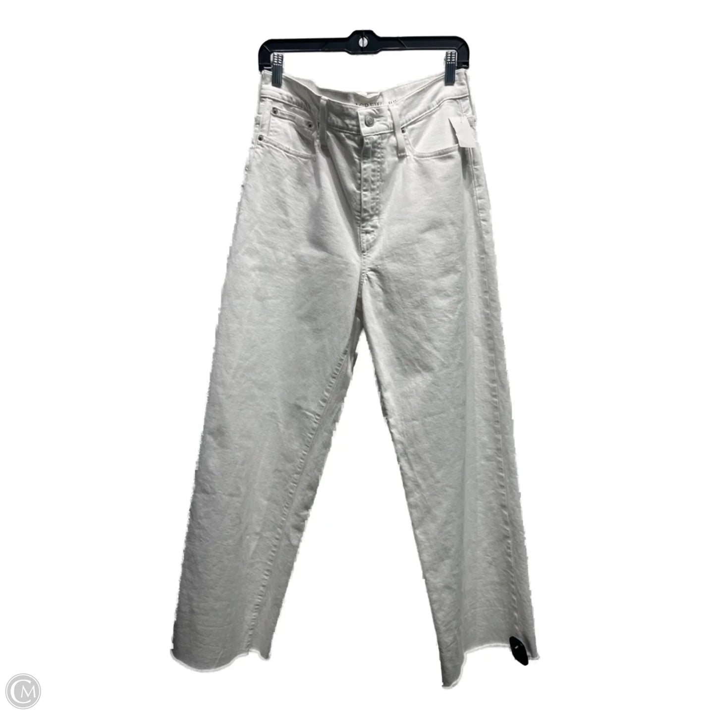 Jeans Wide Leg By J. Crew In White Denim, Size: 8