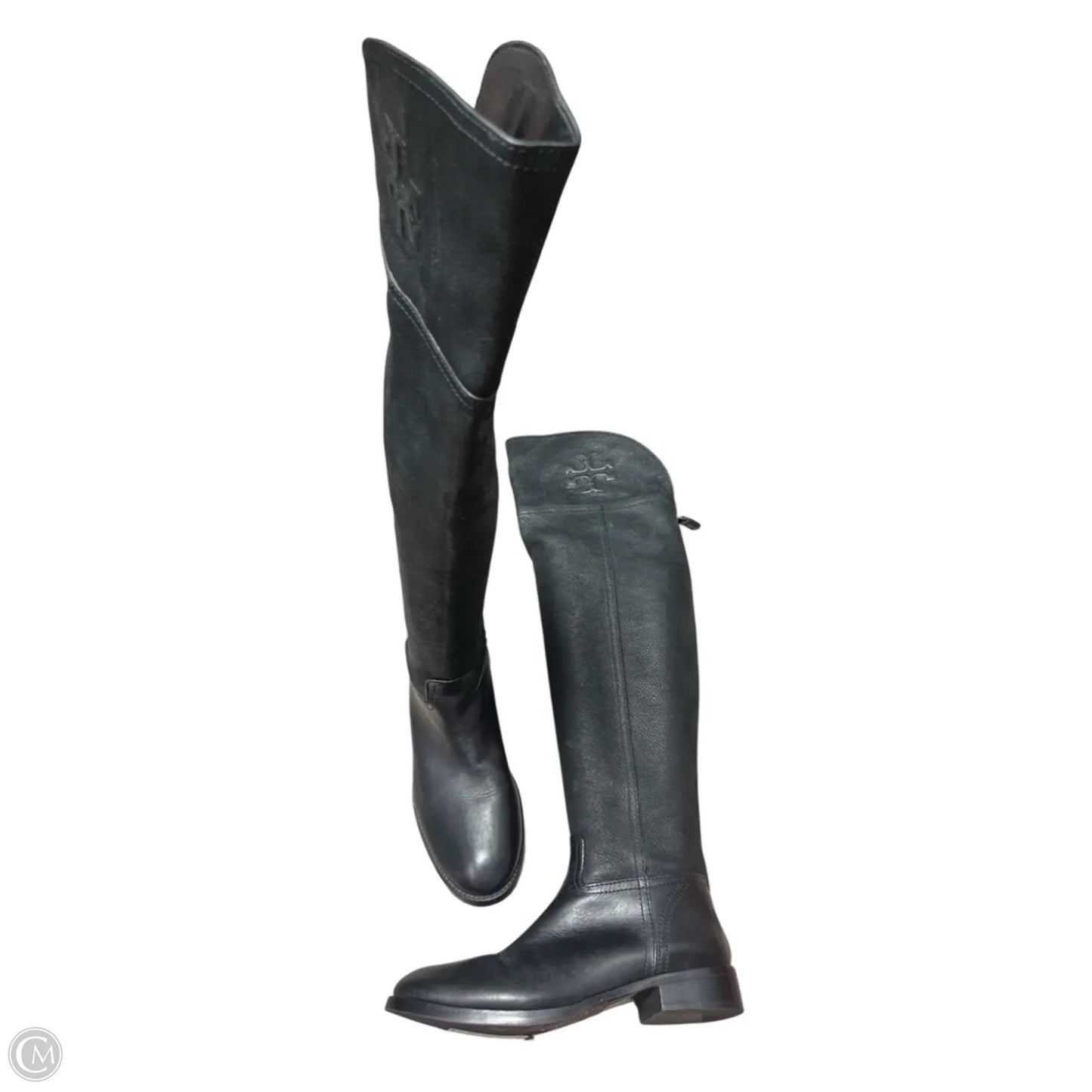Boots Designer By Tory Burch In Black, Size: 7