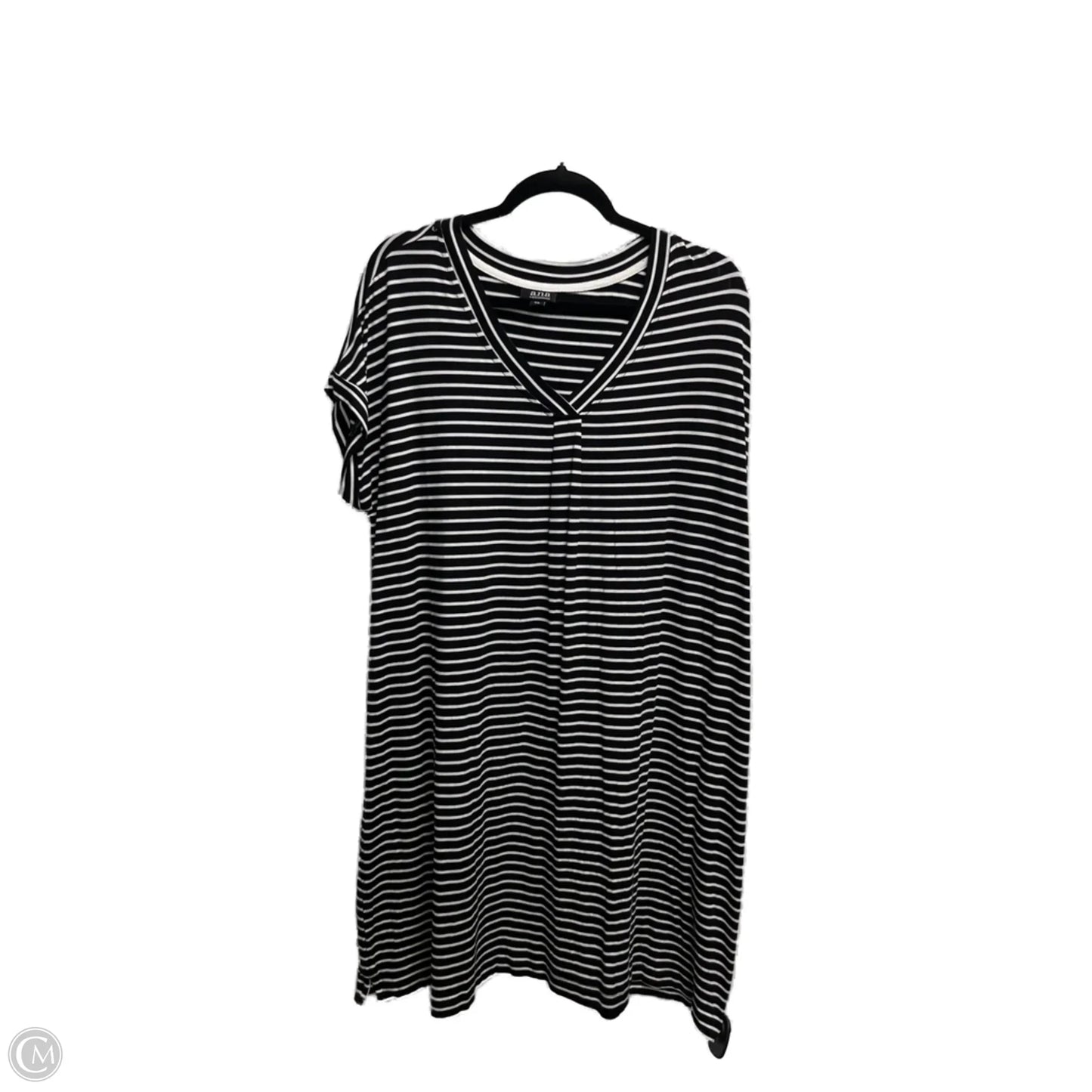 Dress Casual Short By Ana In Black & White, Size: Xxl