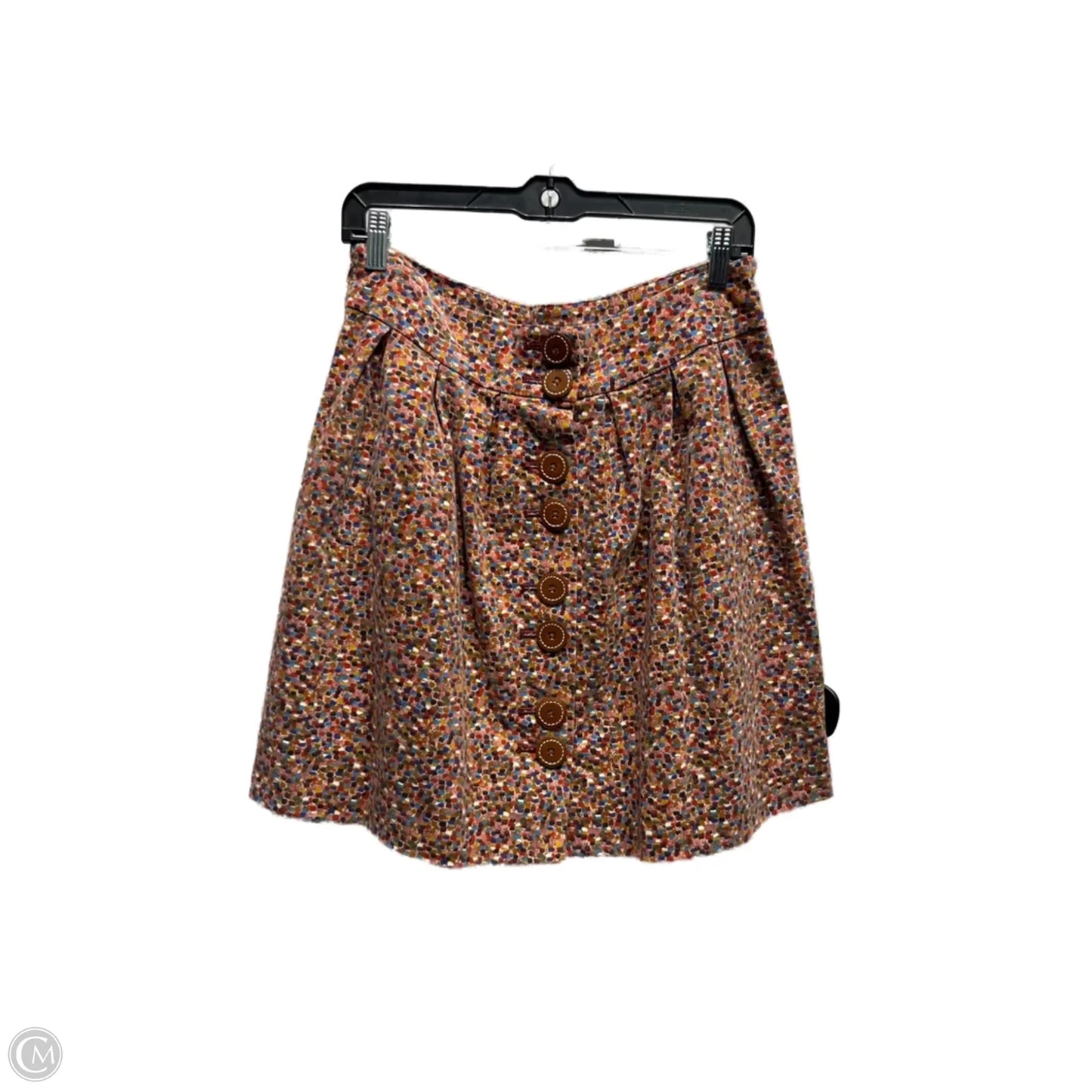Skirt Mini & Short By Elevenses In Brown & Pink, Size: 4