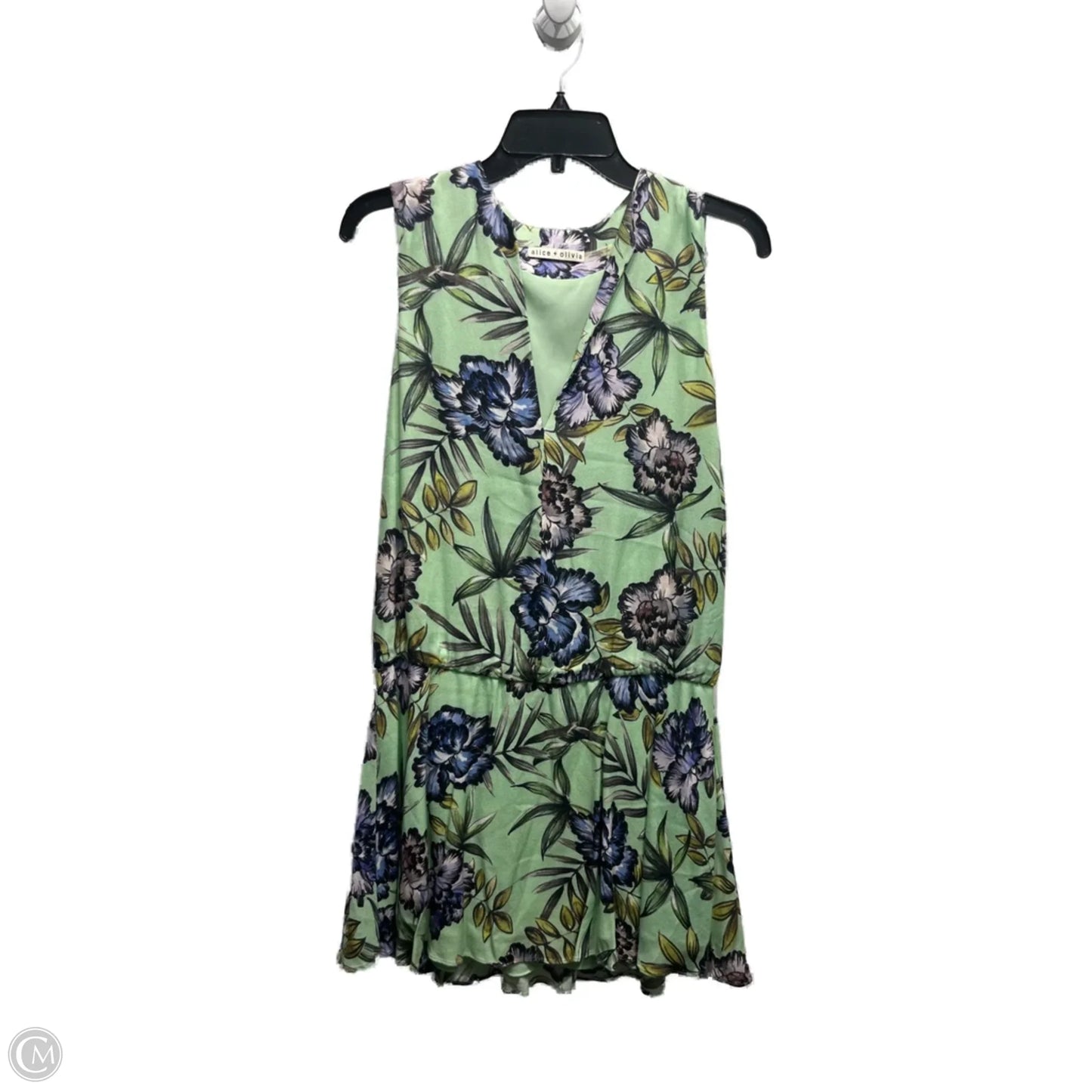 Dress Designer By Alice + Olivia In Green, Size: S