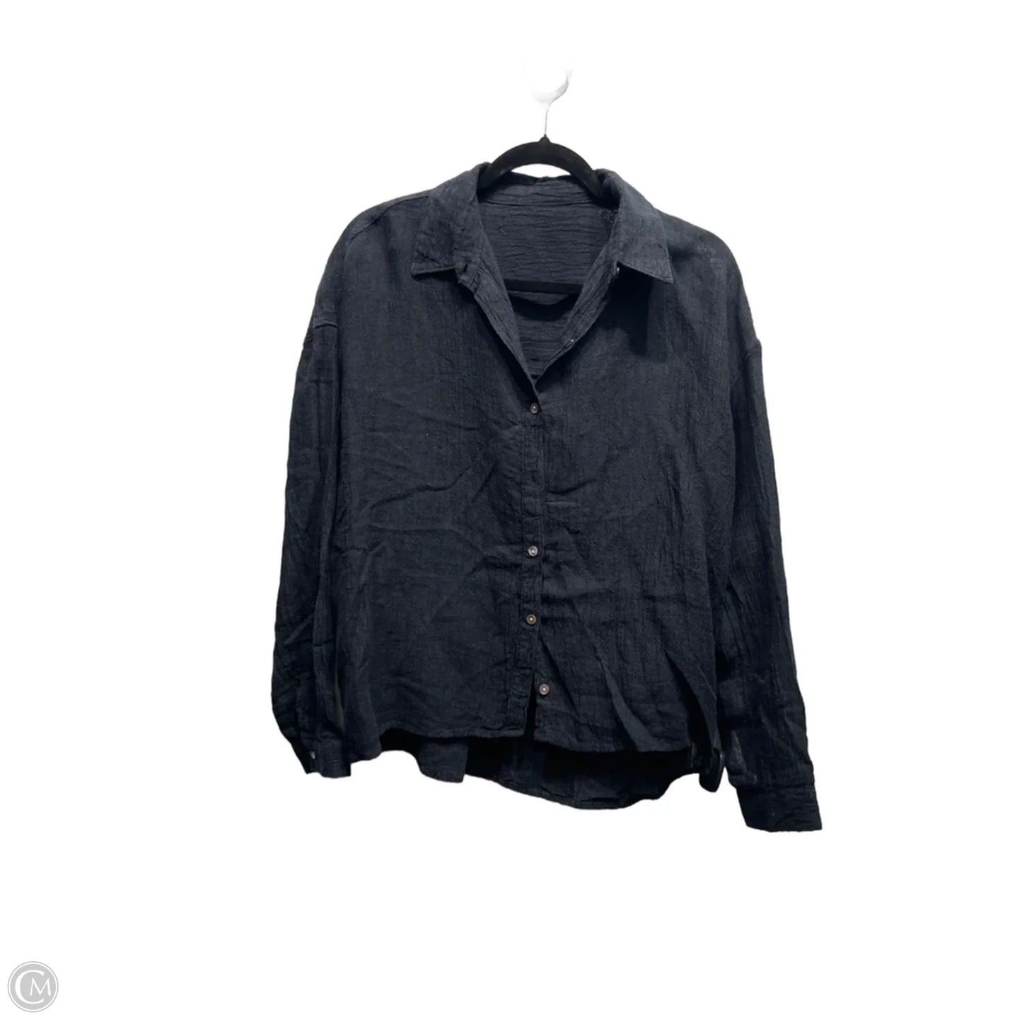 Top Long Sleeve By Clothes Mentor In Black, Size: L