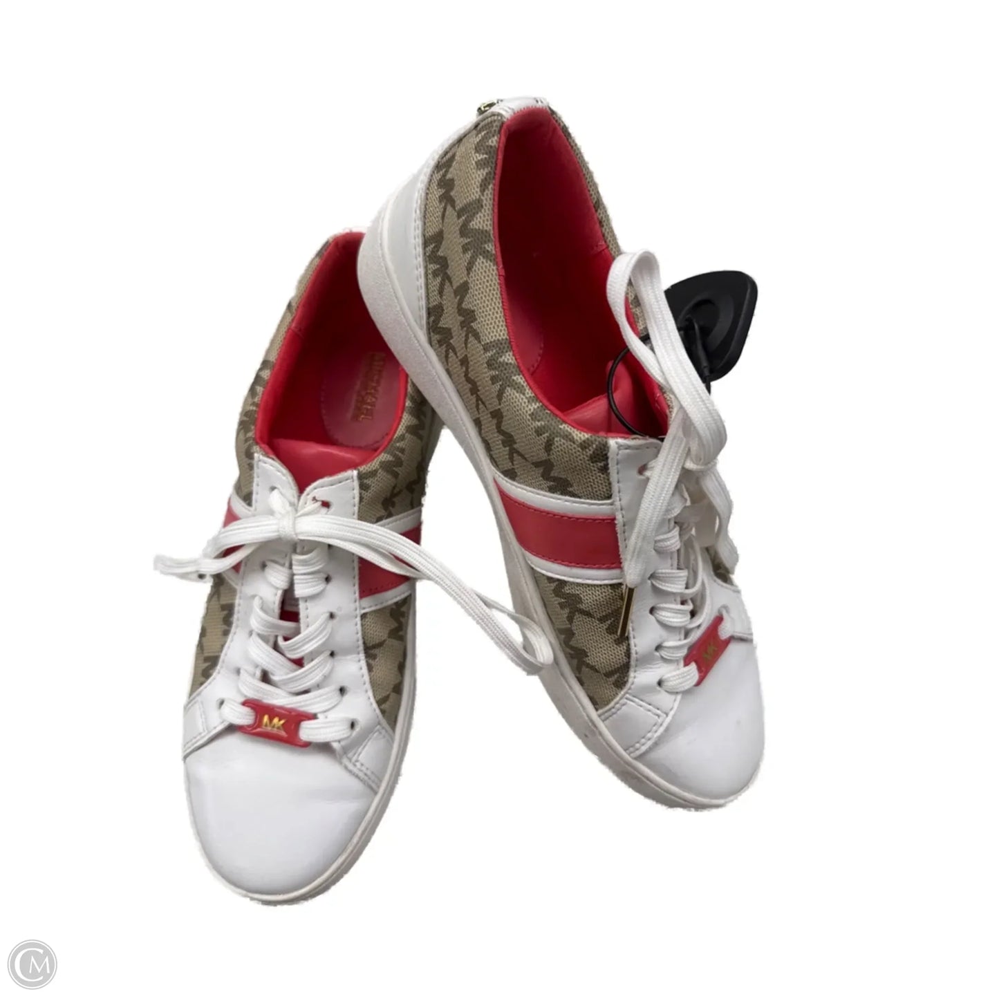 Shoes Designer By Michael Kors In Orange & White, Size: 7