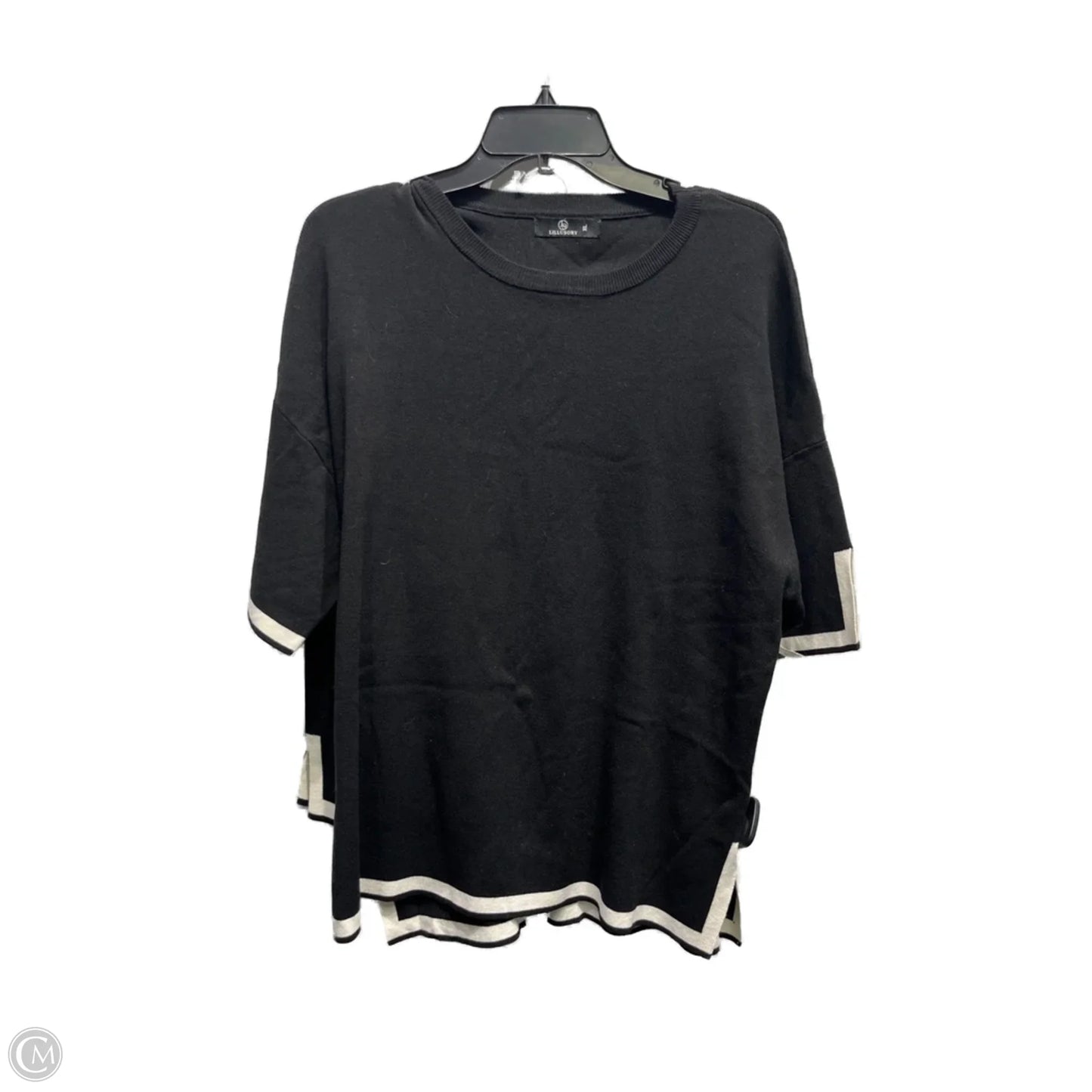 Skirt Set 2pc By Lillusory In Black & White, Size: Xl