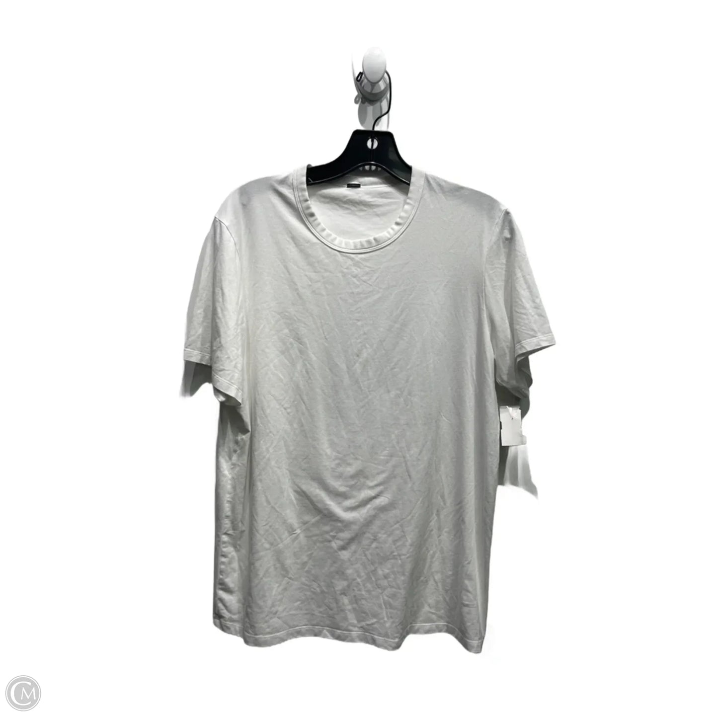 Athletic Top Short Sleeve By Lululemon In White, Size: M