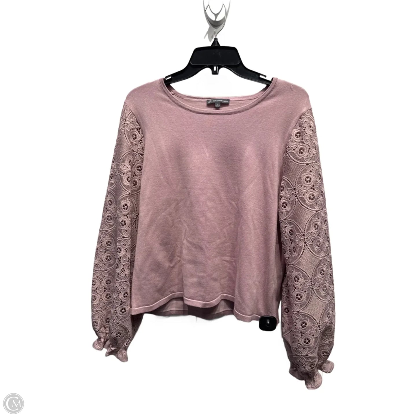 Top Long Sleeve By Adrianna Papell In Pink, Size: L