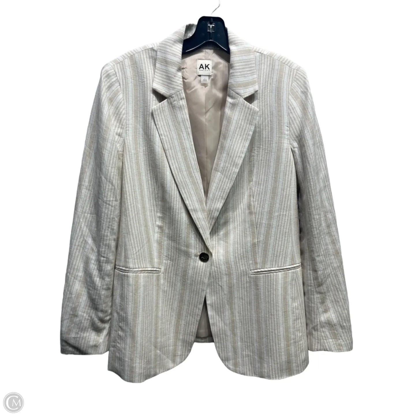 Blazer By Anne Klein In Tan, Size: L