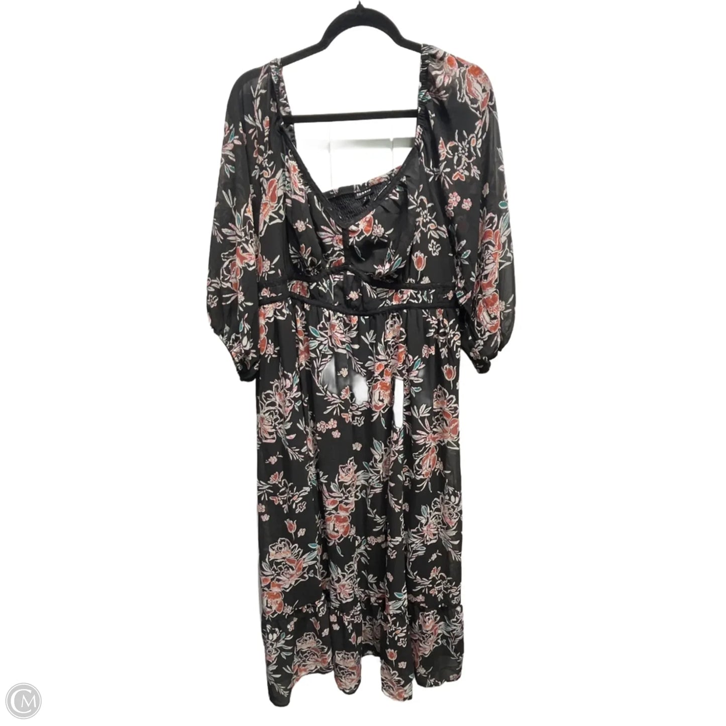 Dress Casual Maxi By Torrid In Black & Red, Size: 2x