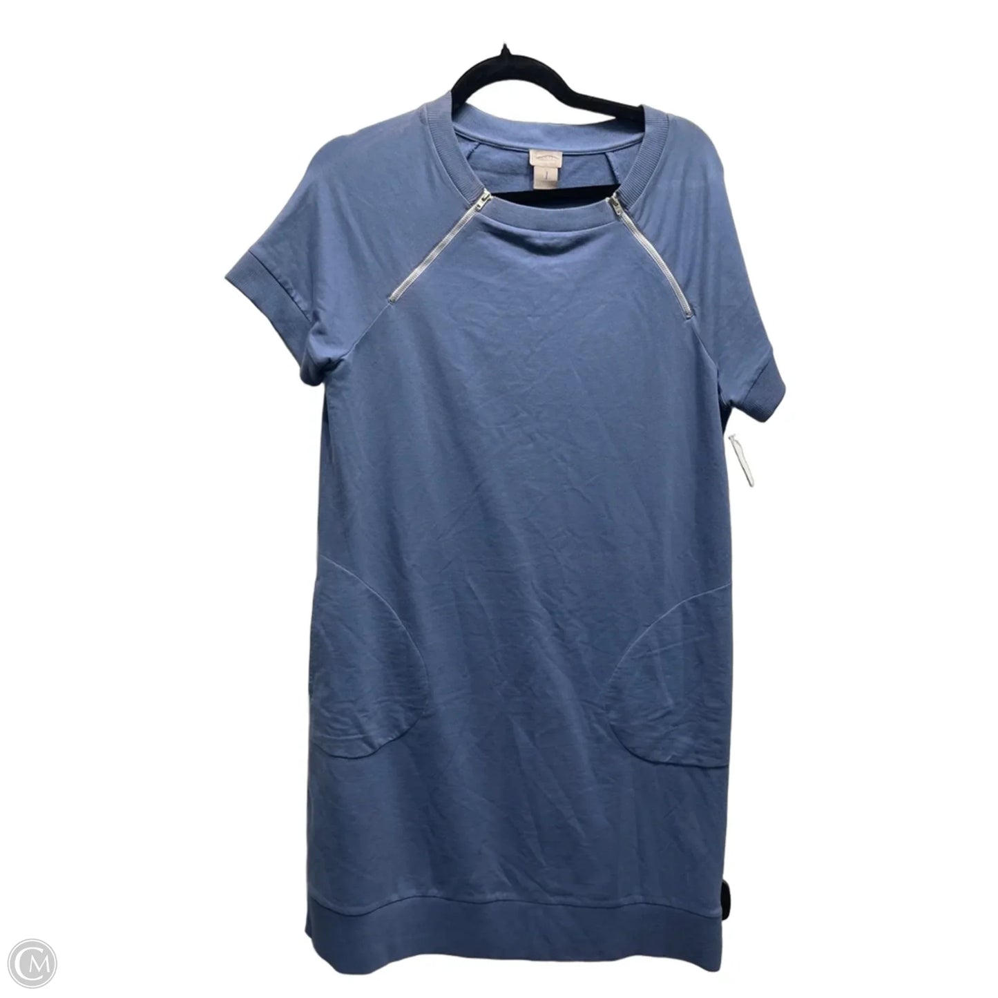 Dress Casual Short By Chicos In Blue, Size: Mp