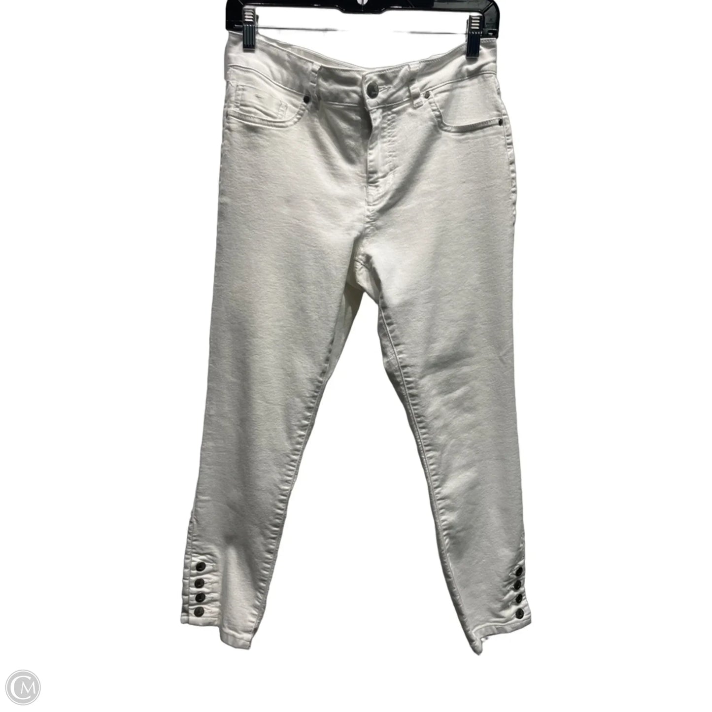 Jeans Skinny By D Jeans In White Denim, Size: 10