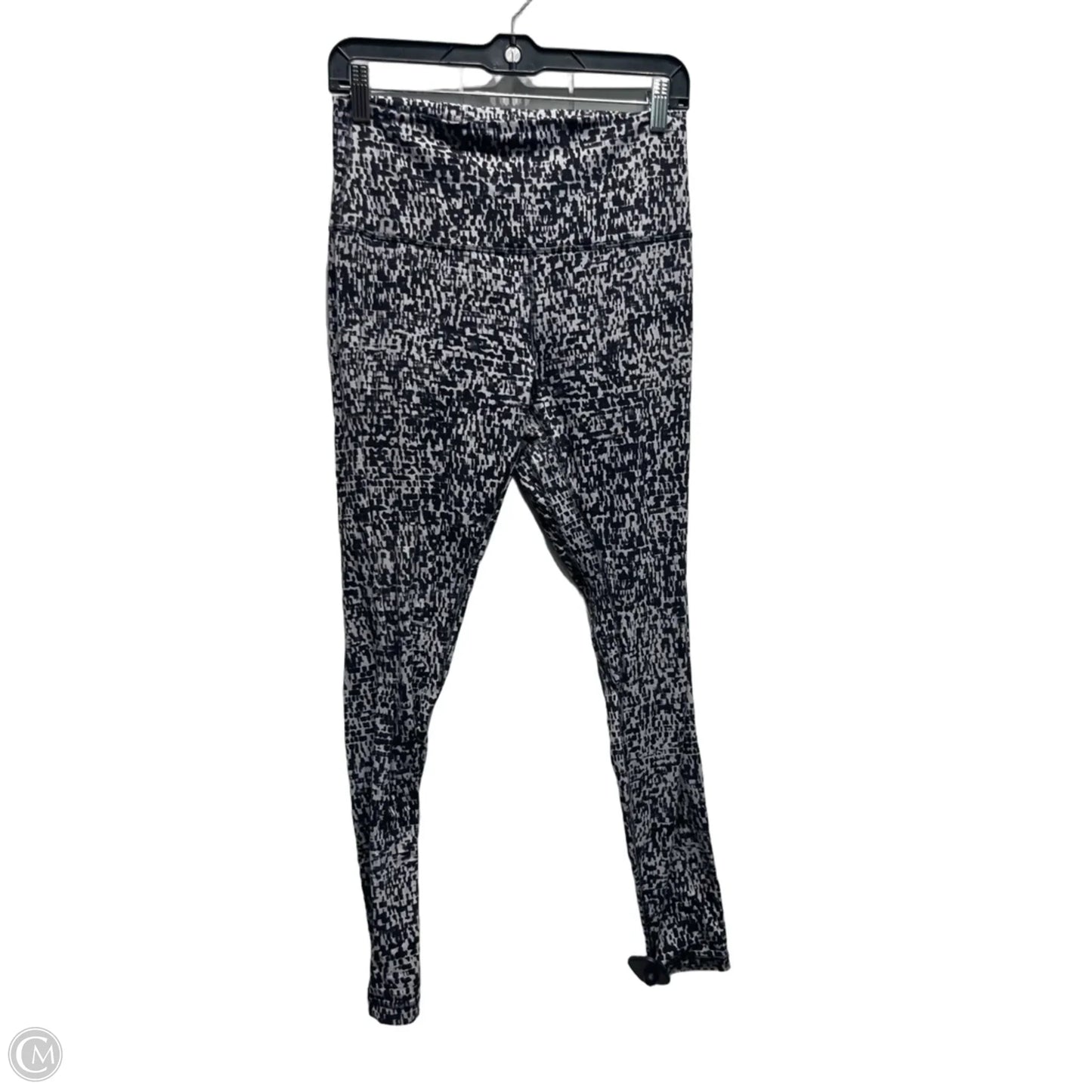 Athletic Leggings By Lululemon In Black & White, Size: 10