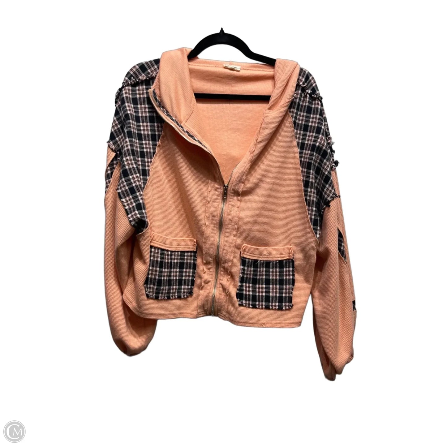 Jacket Other By Pol In Black & Orange, Size: S
