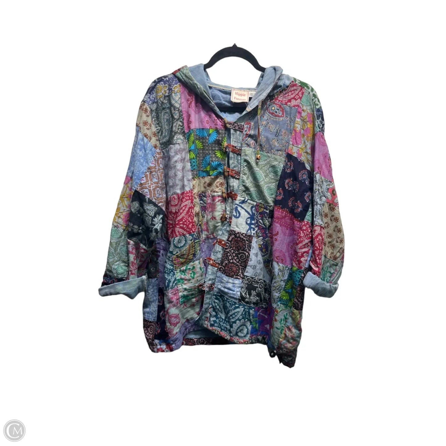 Top Long Sleeve By Clothes Mentor In Blue & Purple, Size: Osfm