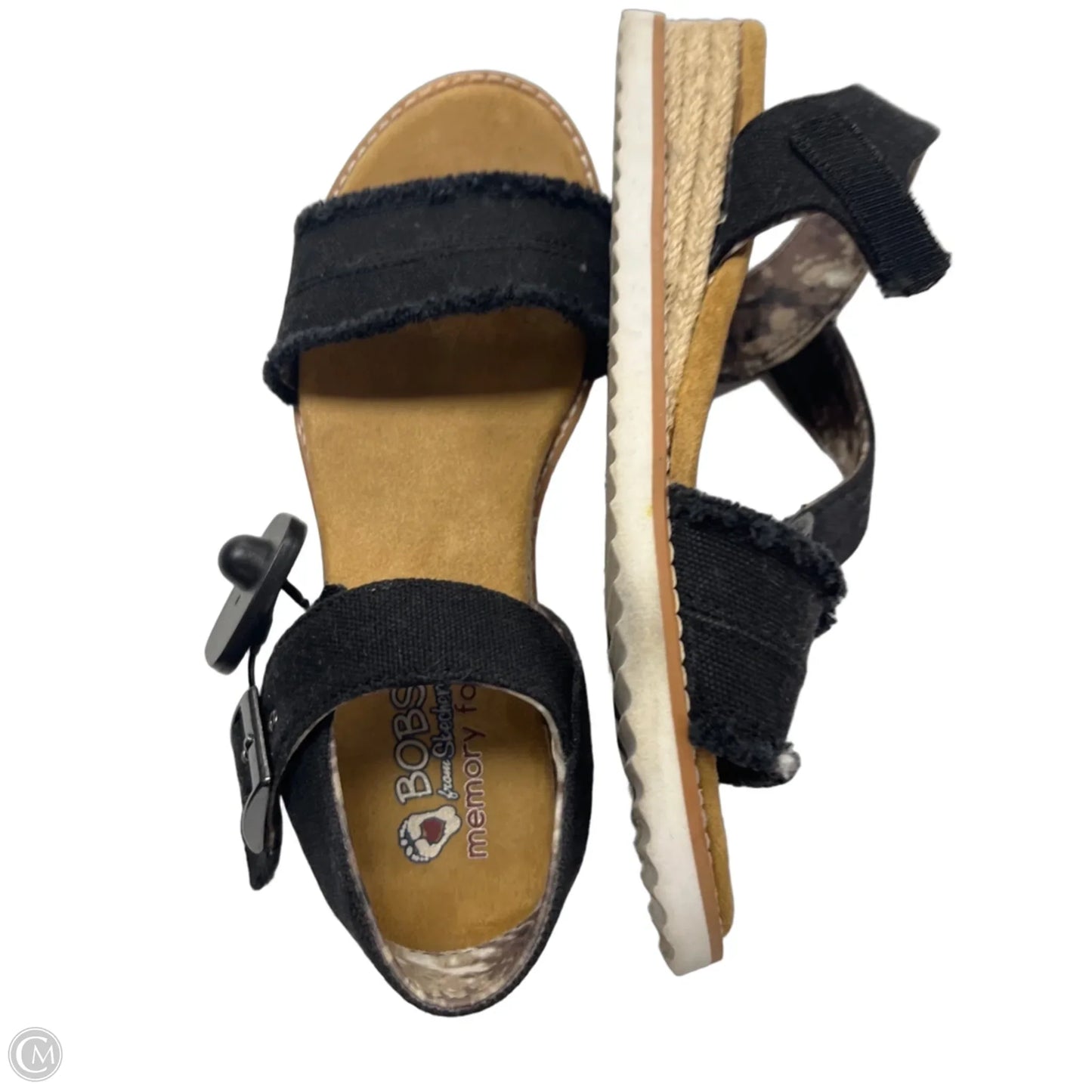 Sandals Flats By Bobs In Black, Size: 7.5