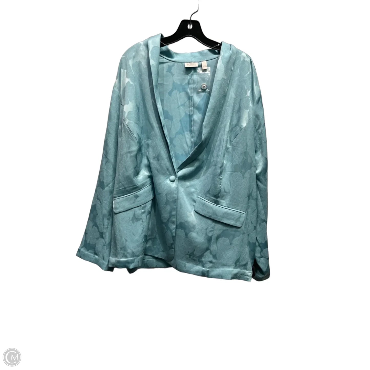 Blazer By Logo In Blue, Size: 1x