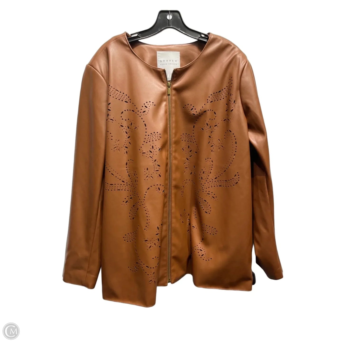 Jacket Other By Susan Graver In Brown, Size: 1x