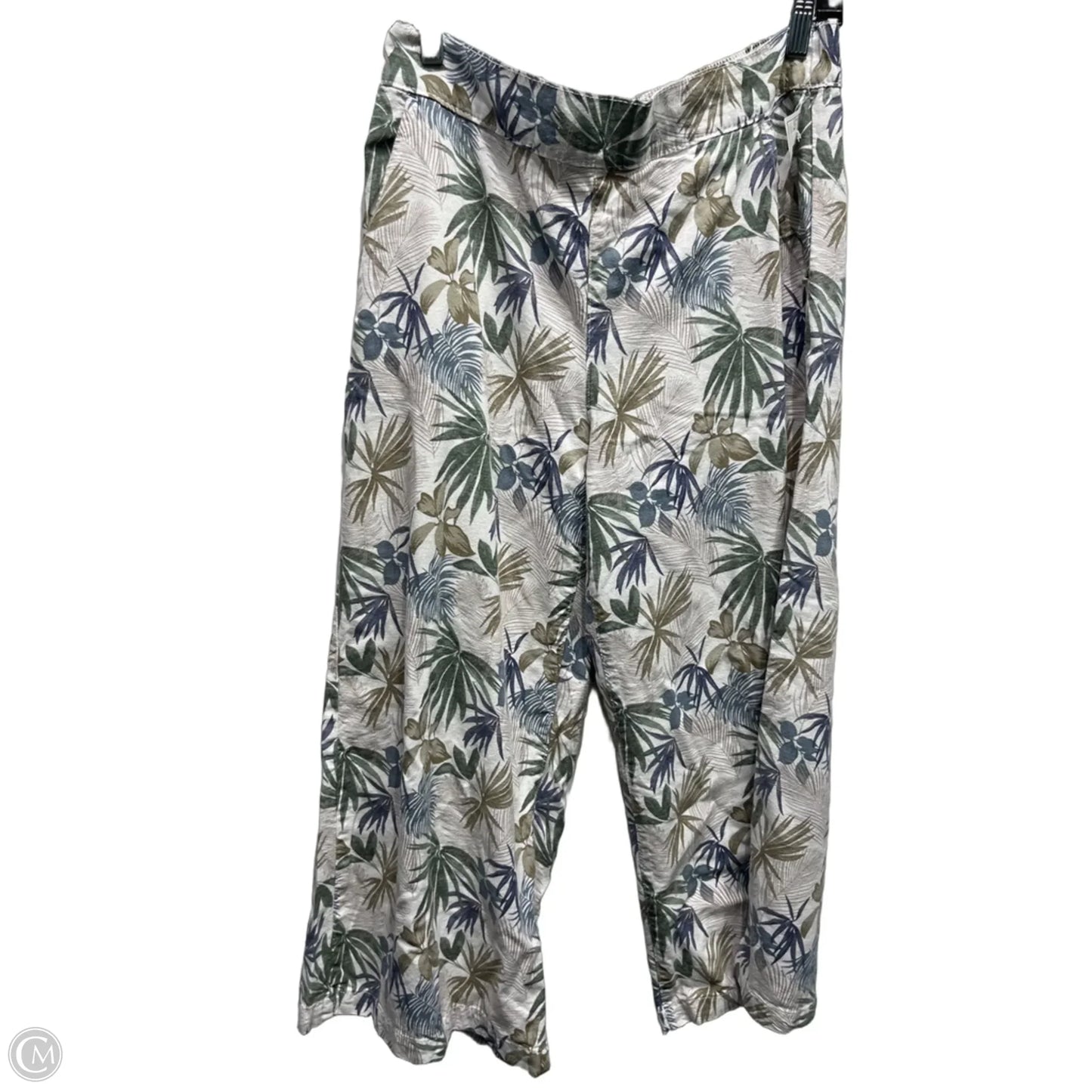 Pants Linen By Clothes Mentor In Blue & Green, Size: M