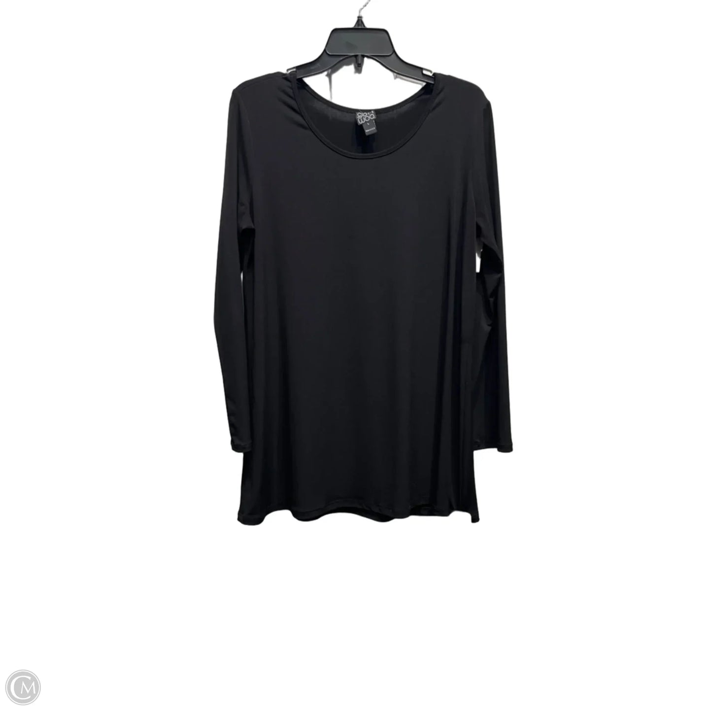 Top Long Sleeve By Clara Sun Woo In Black, Size: L