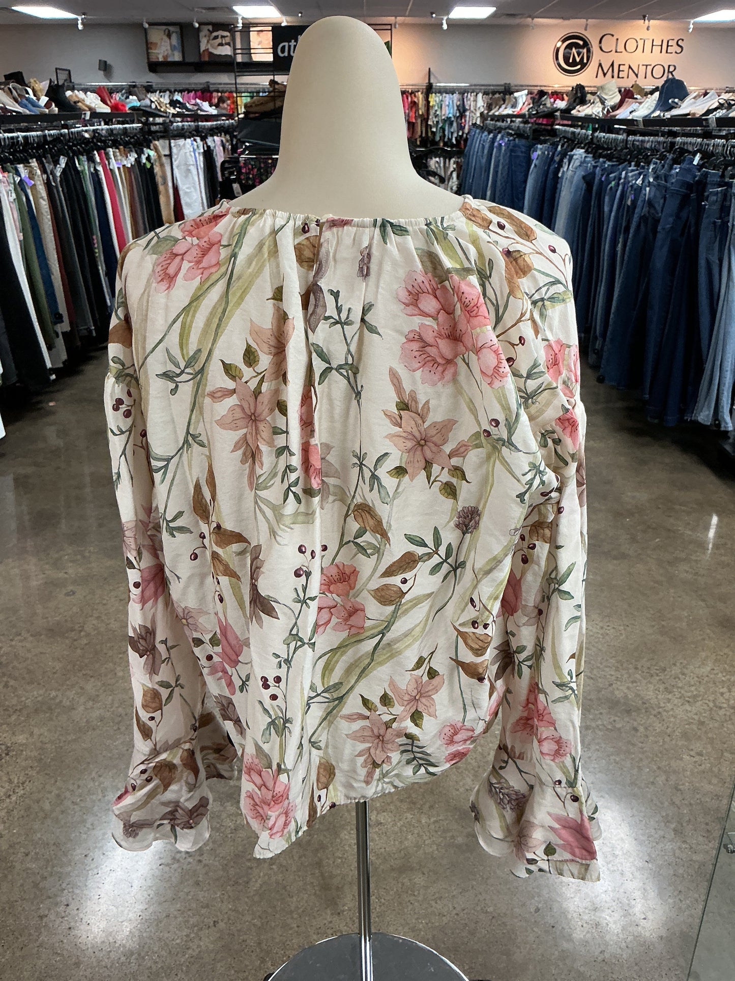 Top Ls By H&M In Floral Print, Size:S