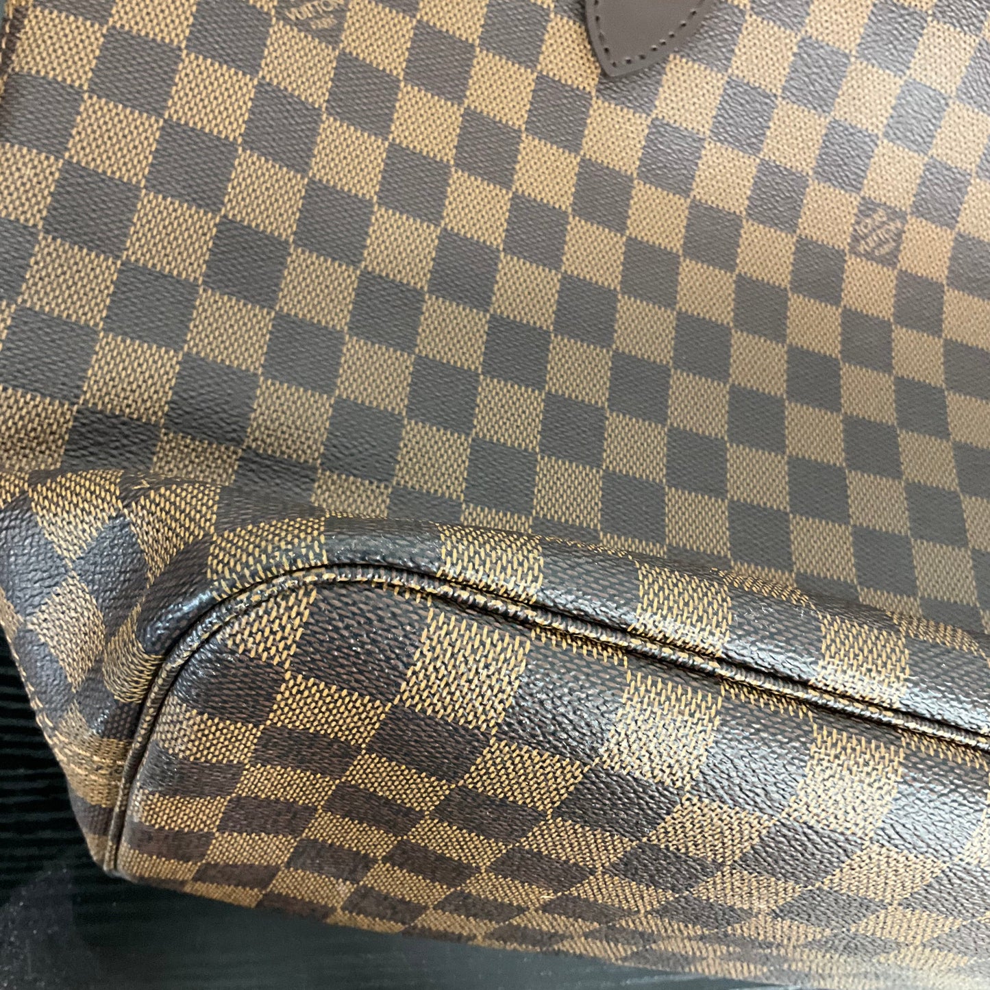 2009 Neverfull MM By Louis Vuitton In Damier Ebene, Size: MM