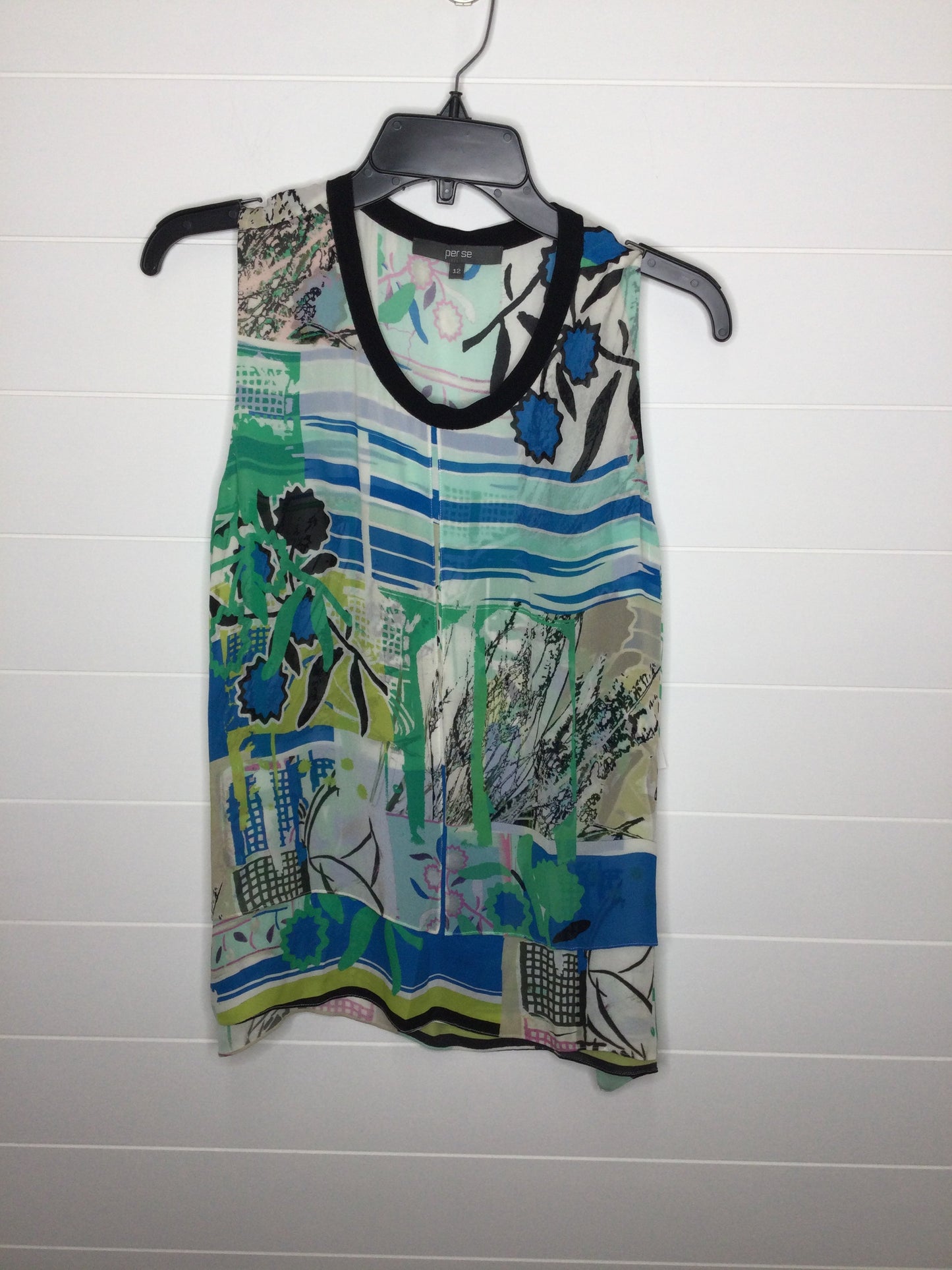 Top Sleeveless By Per Se Size: L
