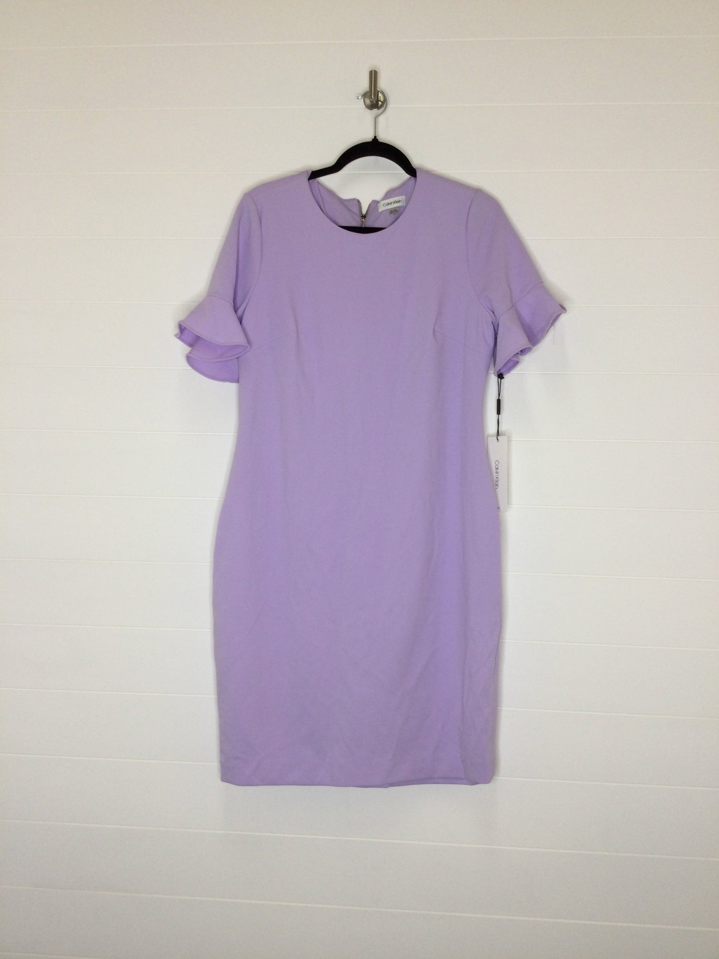 Purple Dress Casual Midi Calvin Klein, Size Xl