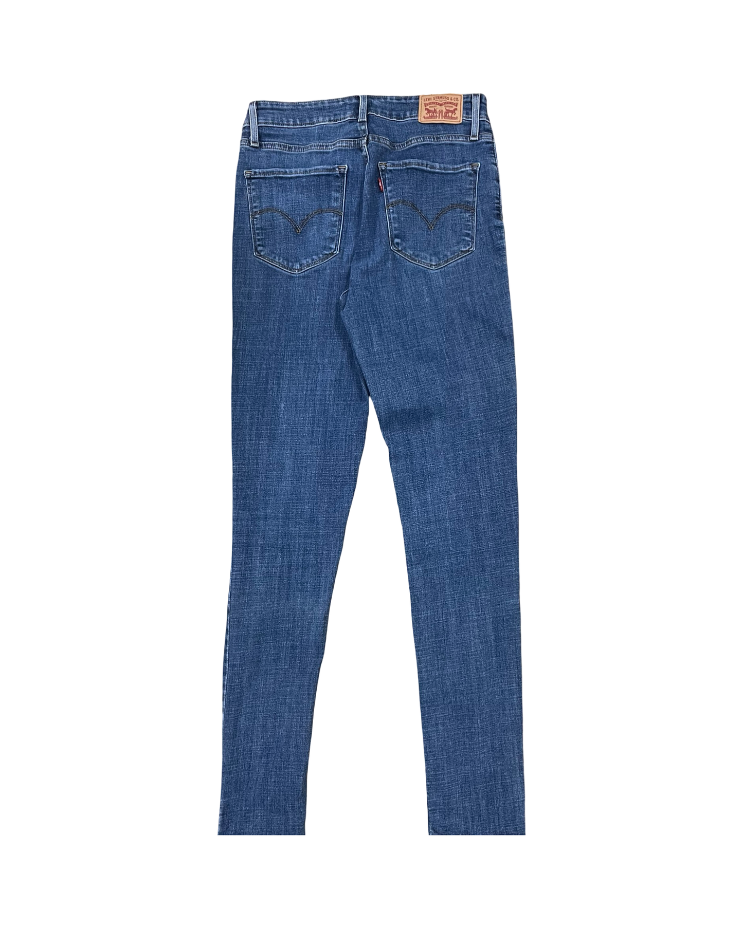 Jeans Skinny By Levis In Blue Denim, Size:8