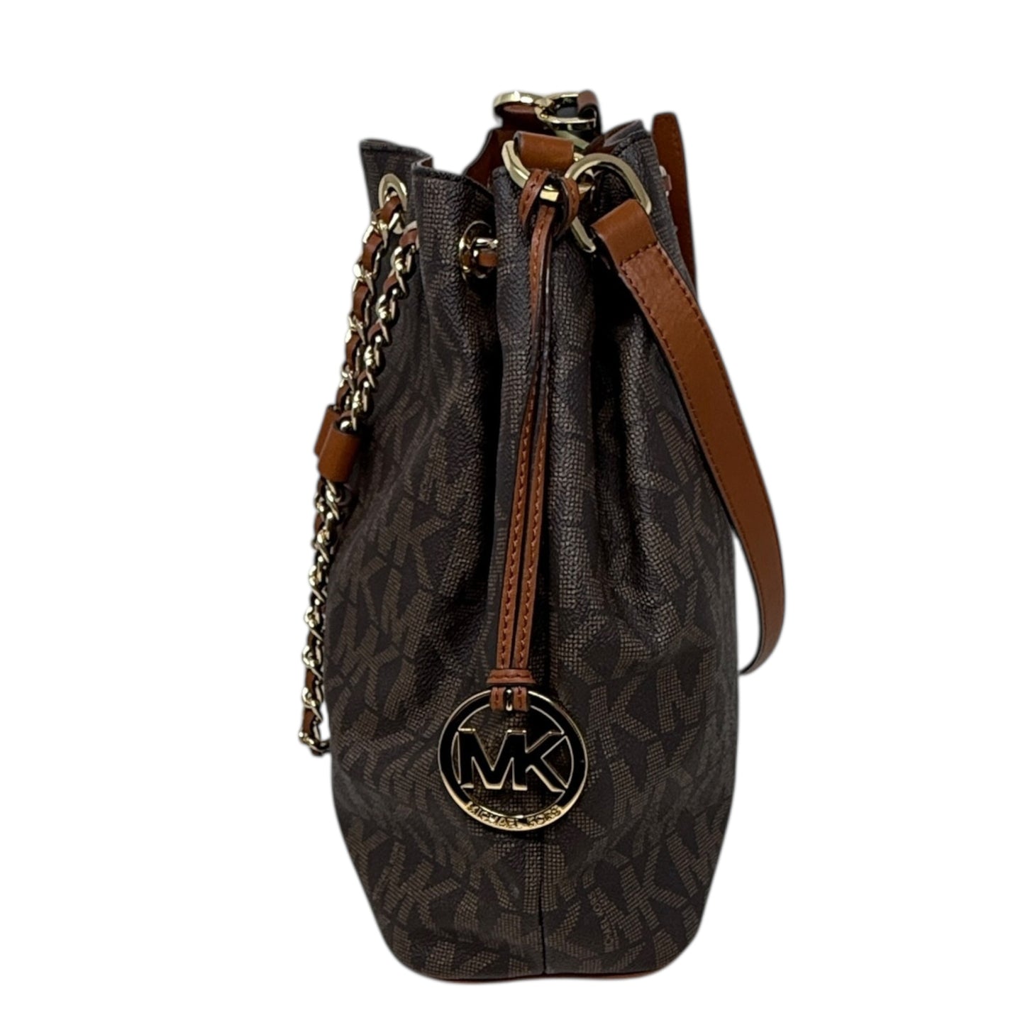 Frankie Large Drawstring Convertible Shoulder Bag/ Crossbody Designer By Michael Kors, Size: Medium