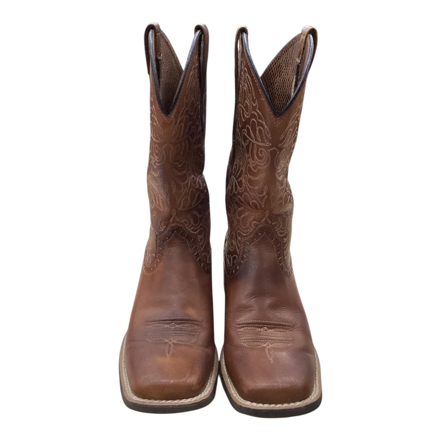 Boots Western By Ariat In Brown, Size:8