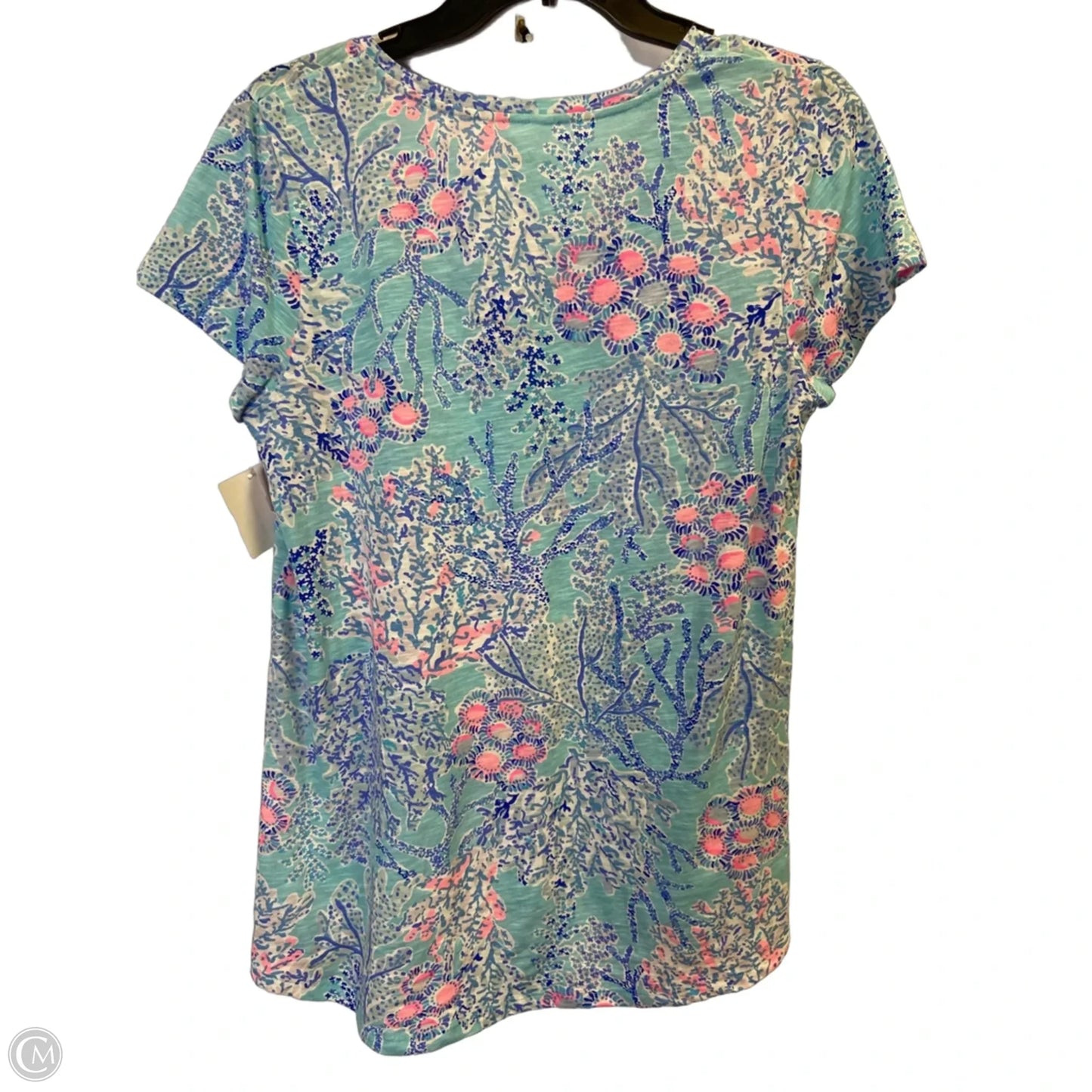 Top Short Sleeve By Cmb In Blue, Size: S
