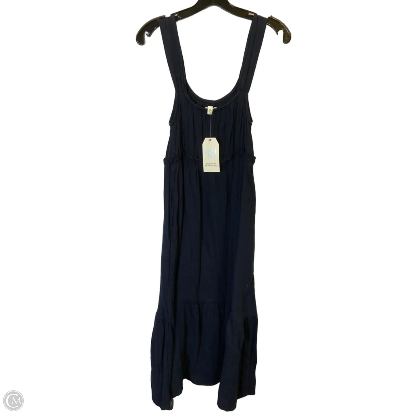 Dress Casual Midi By Time And Tru In Navy, Size: S