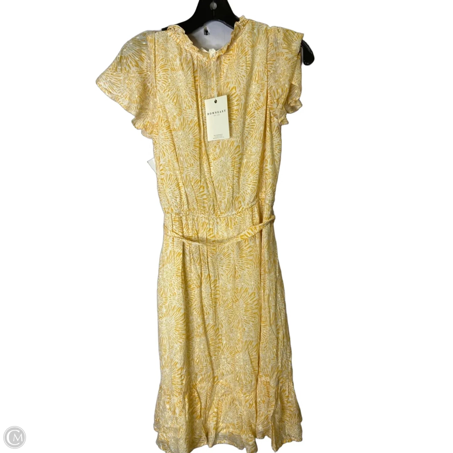 Dress Casual Midi By Downeast In Yellow, Size: S