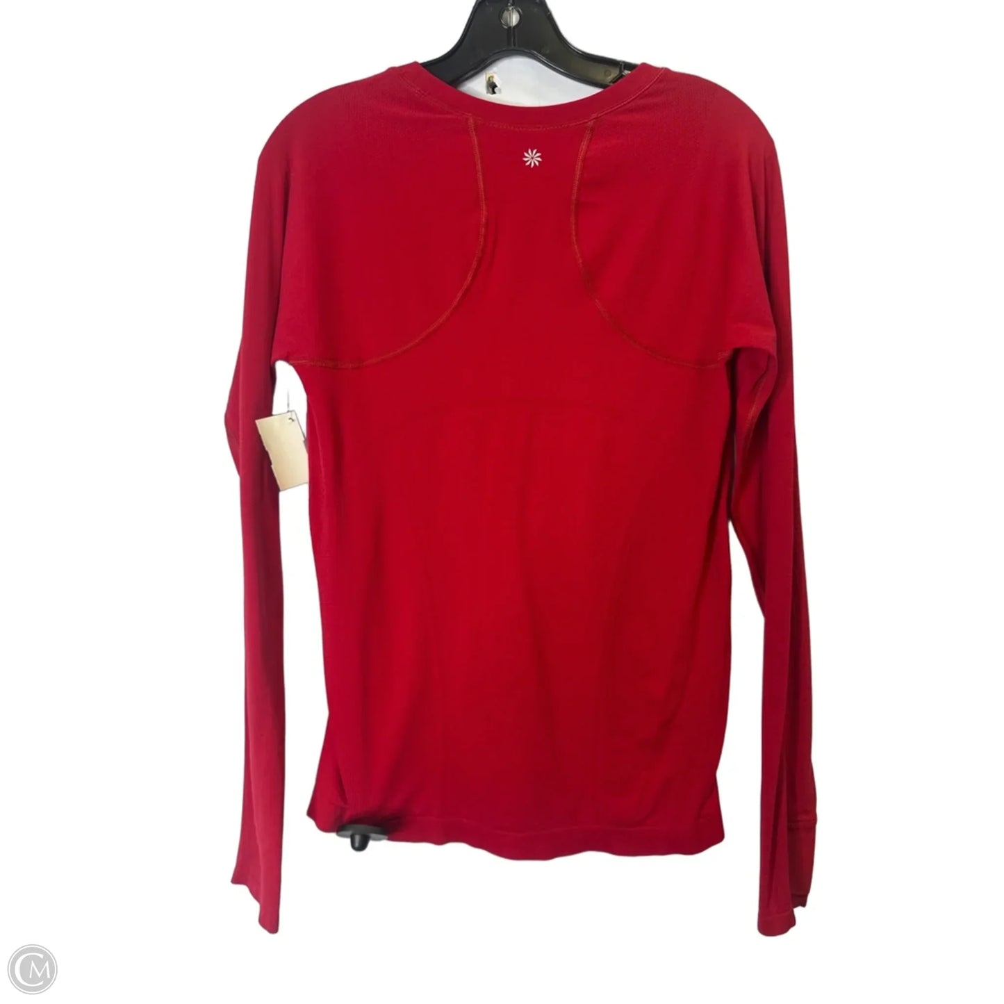 Athletic Top Long Sleeve Crewneck By Athleta In Red, Size: M