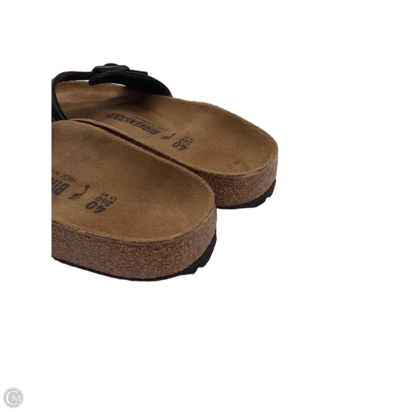 Sandals Flats By Birkenstock In Black, Size: 9