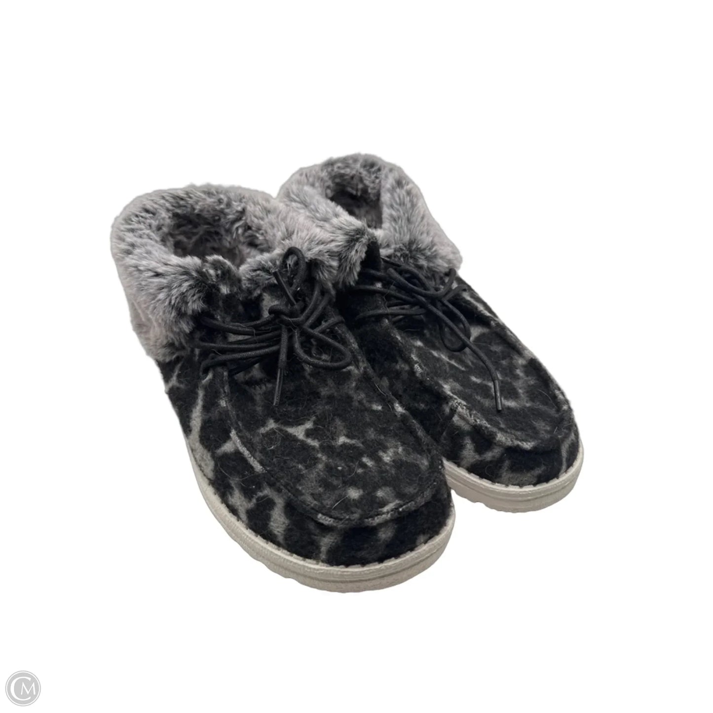 Shoes Flats By Hey Dude In Grey, Size: 9