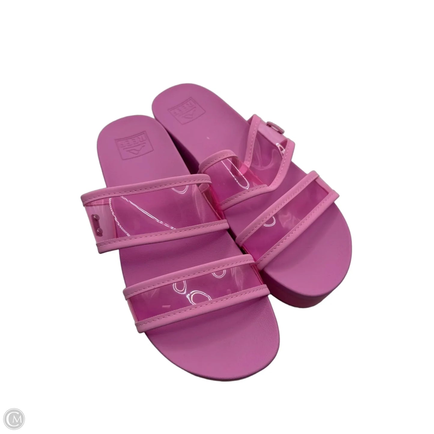 Sandals Heels Platform By Reef In Pink, Size: 8.5
