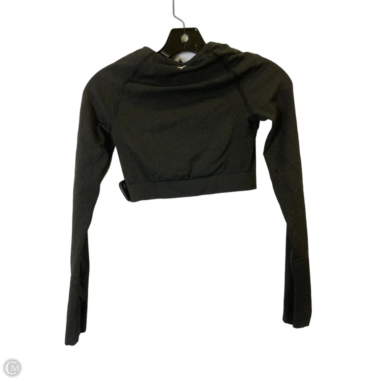 Athletic Top Long Sleeve Crewneck By Gym Shark In Grey, Size: S