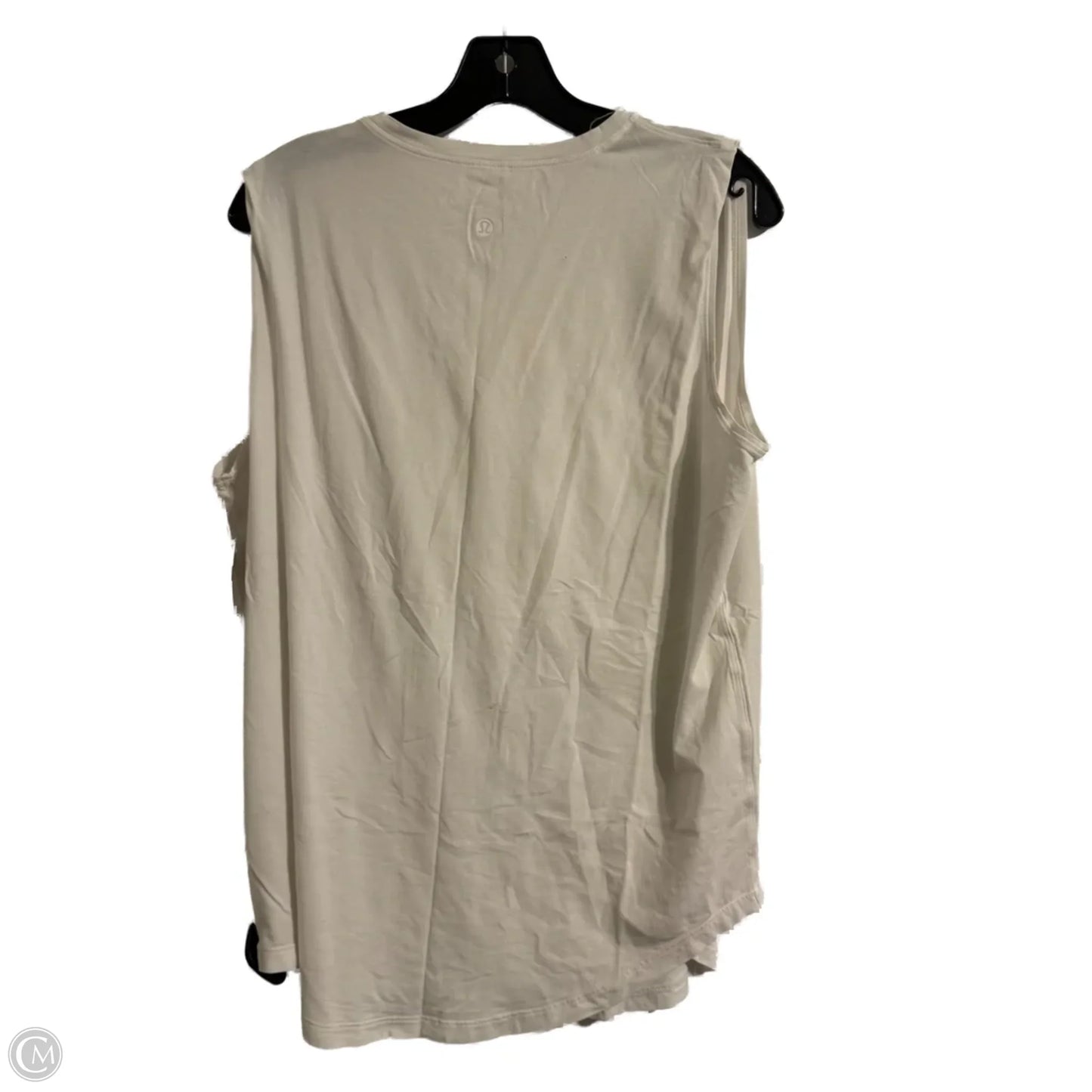 Athletic Tank Top By Lululemon In White, Size: 10