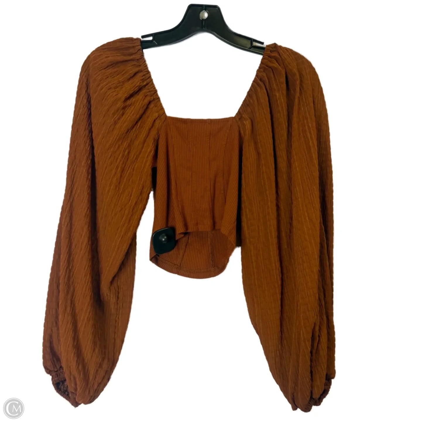 Top Long Sleeve By Urban Outfitters In Orange, Size: S