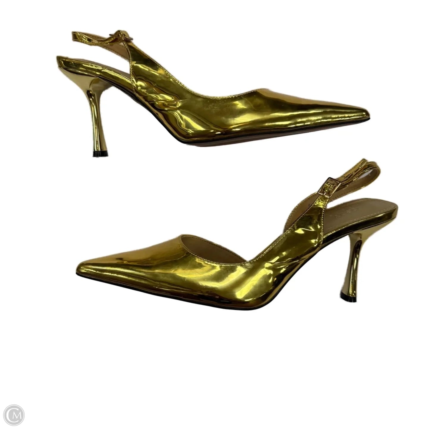 Shoes Heels Stiletto By Asos In Gold, Size: 12
