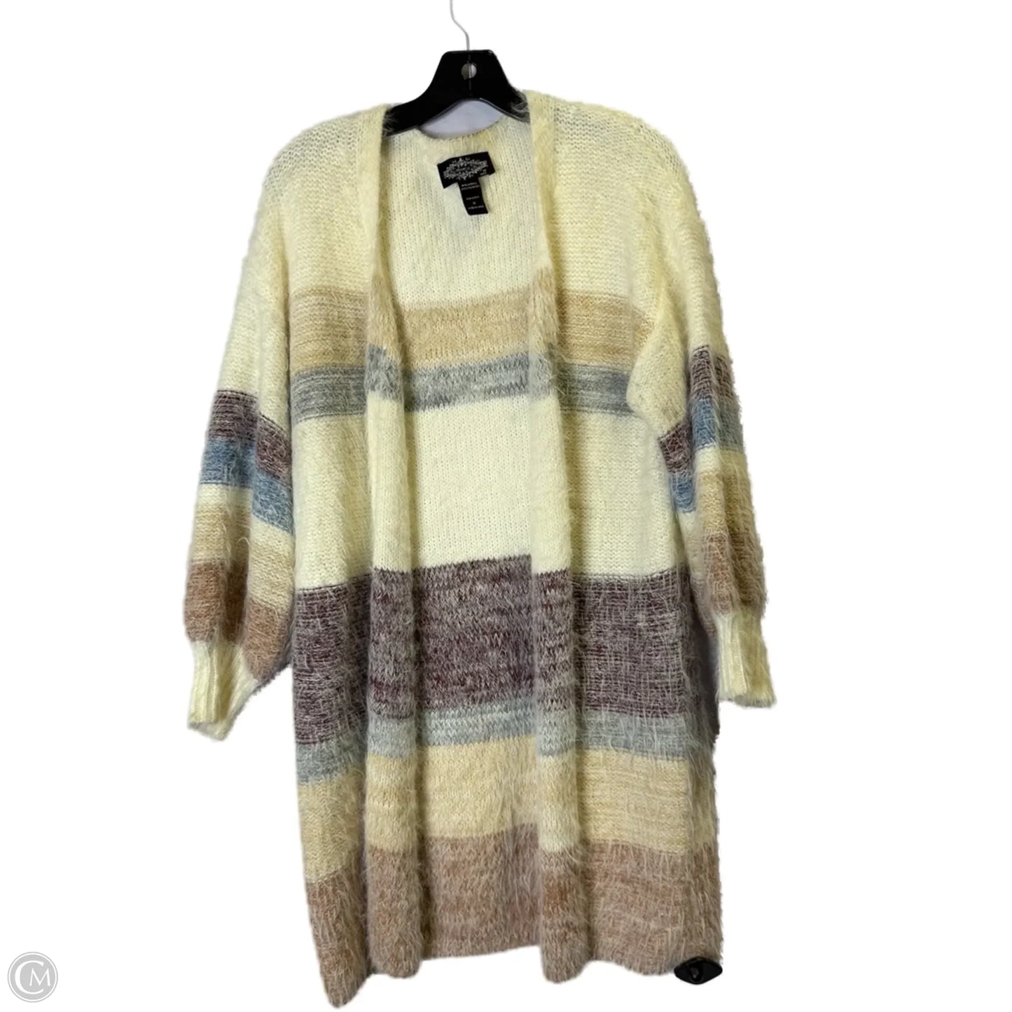Sweater Cardigan By Clothes Mentor In Multi-colored, Size: M