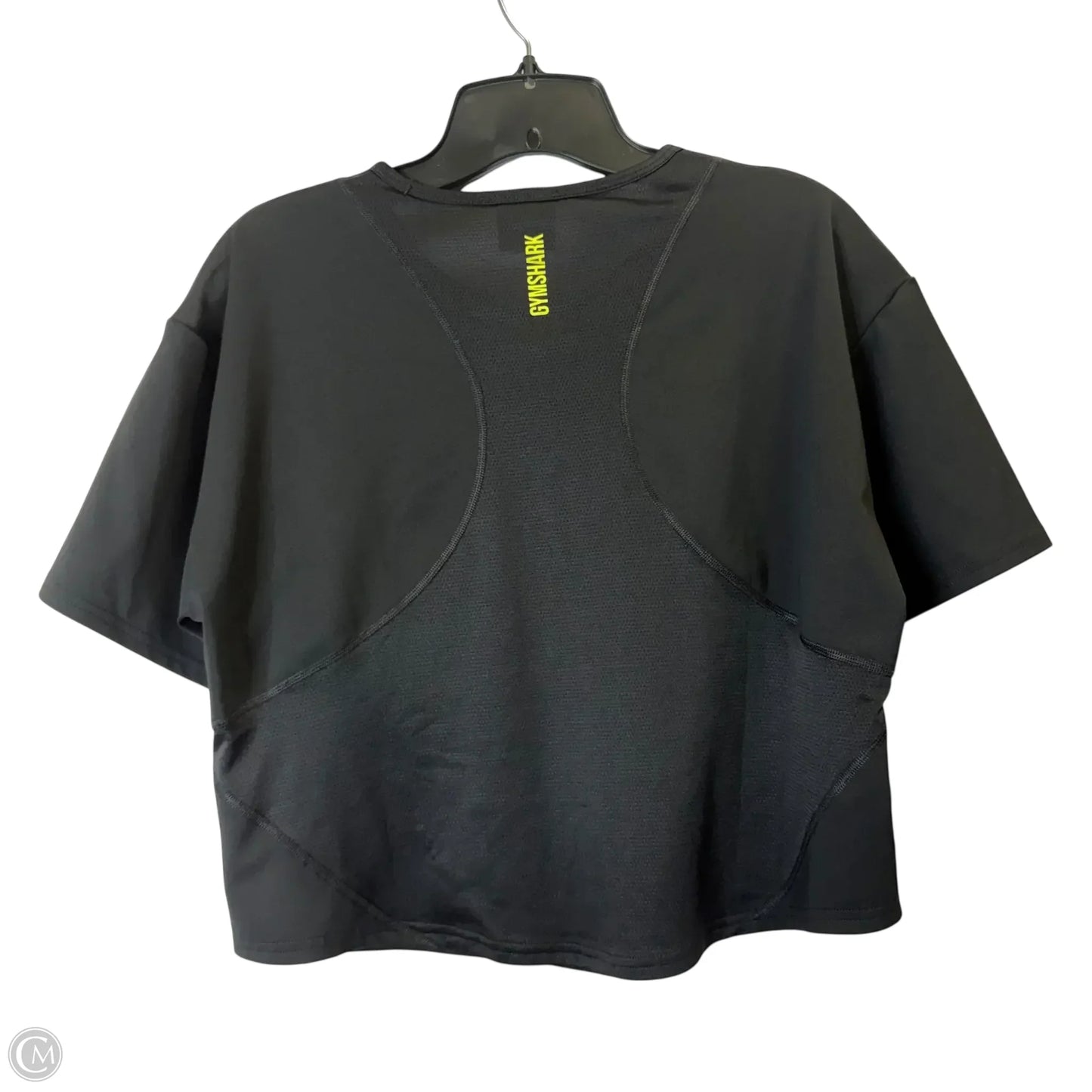 Athletic Top Short Sleeve By Gym Shark In Black, Size: M