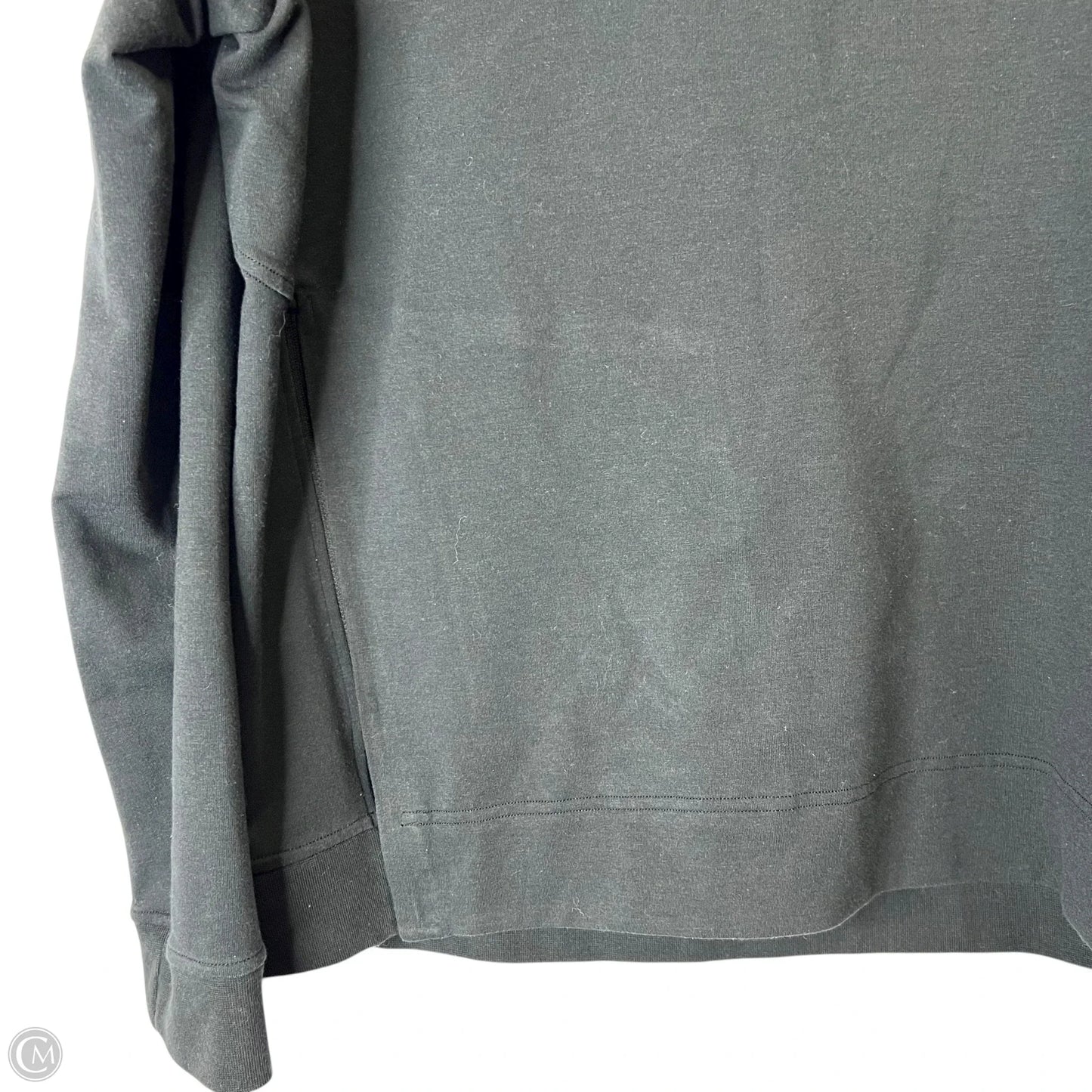 Athletic Sweatshirt Crewneck By Lululemon In Black, Size: L