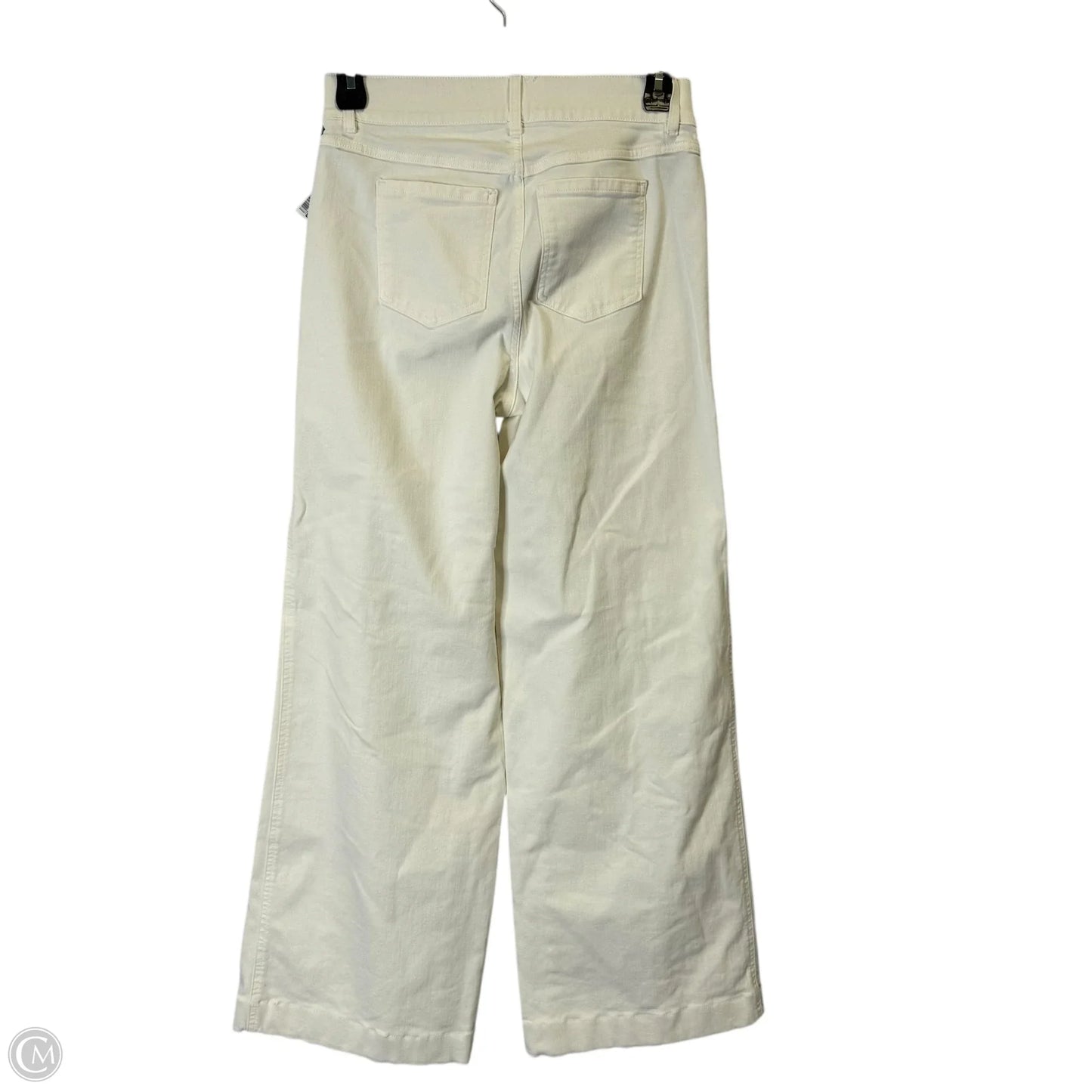 Jeans Flared By Spanx In White, Size: M